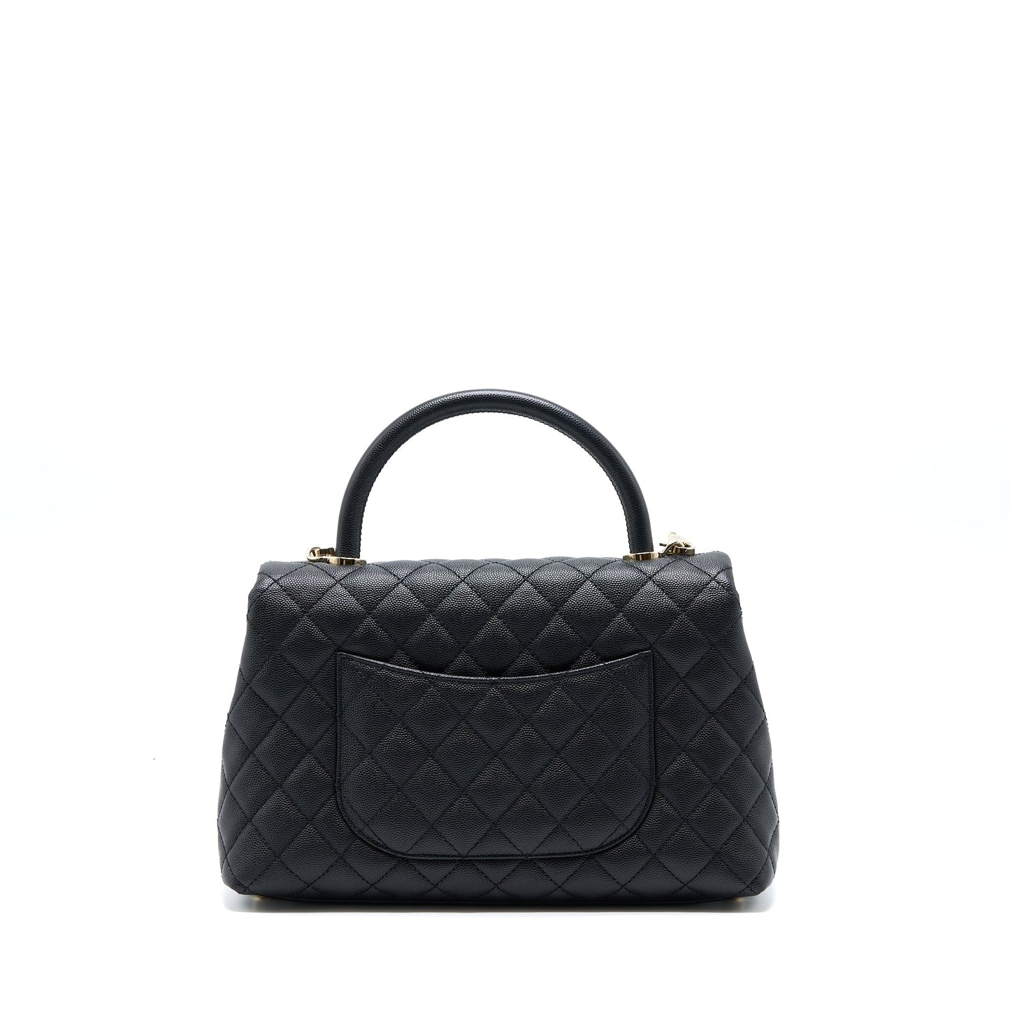 Chanel Coco Handle Caviar LGHW Black Handbag Lghw 1