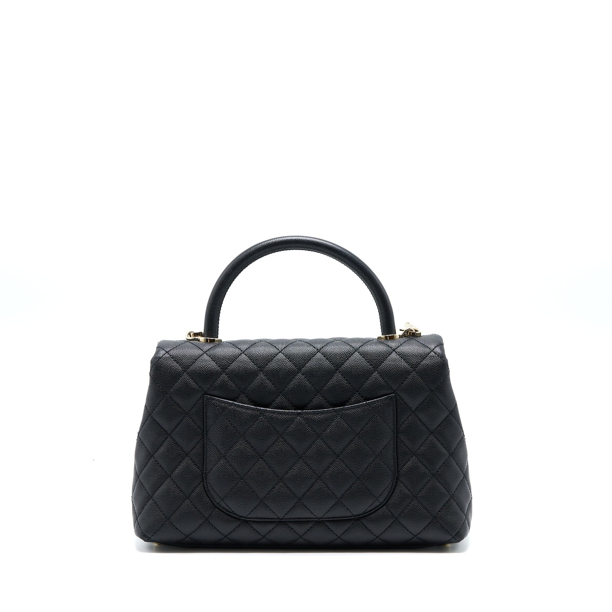 Chanel Coco Handle Caviar LGHW Black Handbag Lghw 1