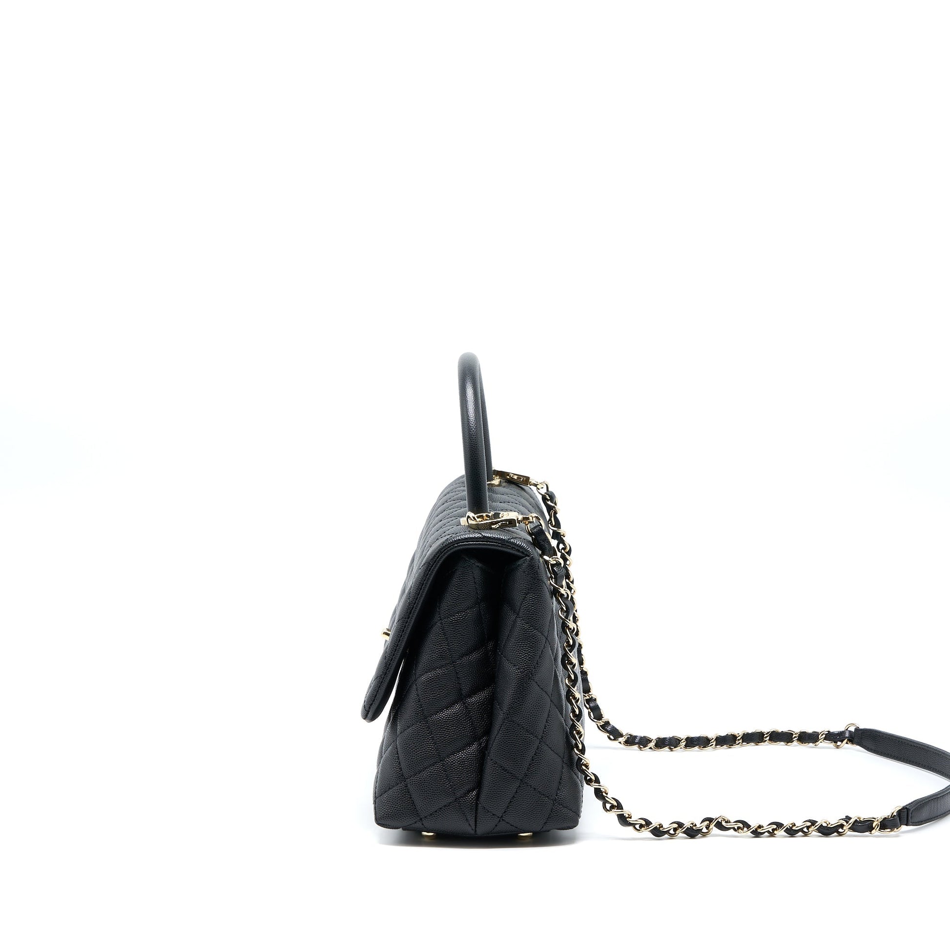 Chanel Coco Handle Caviar LGHW Black Handbag Lghw 1