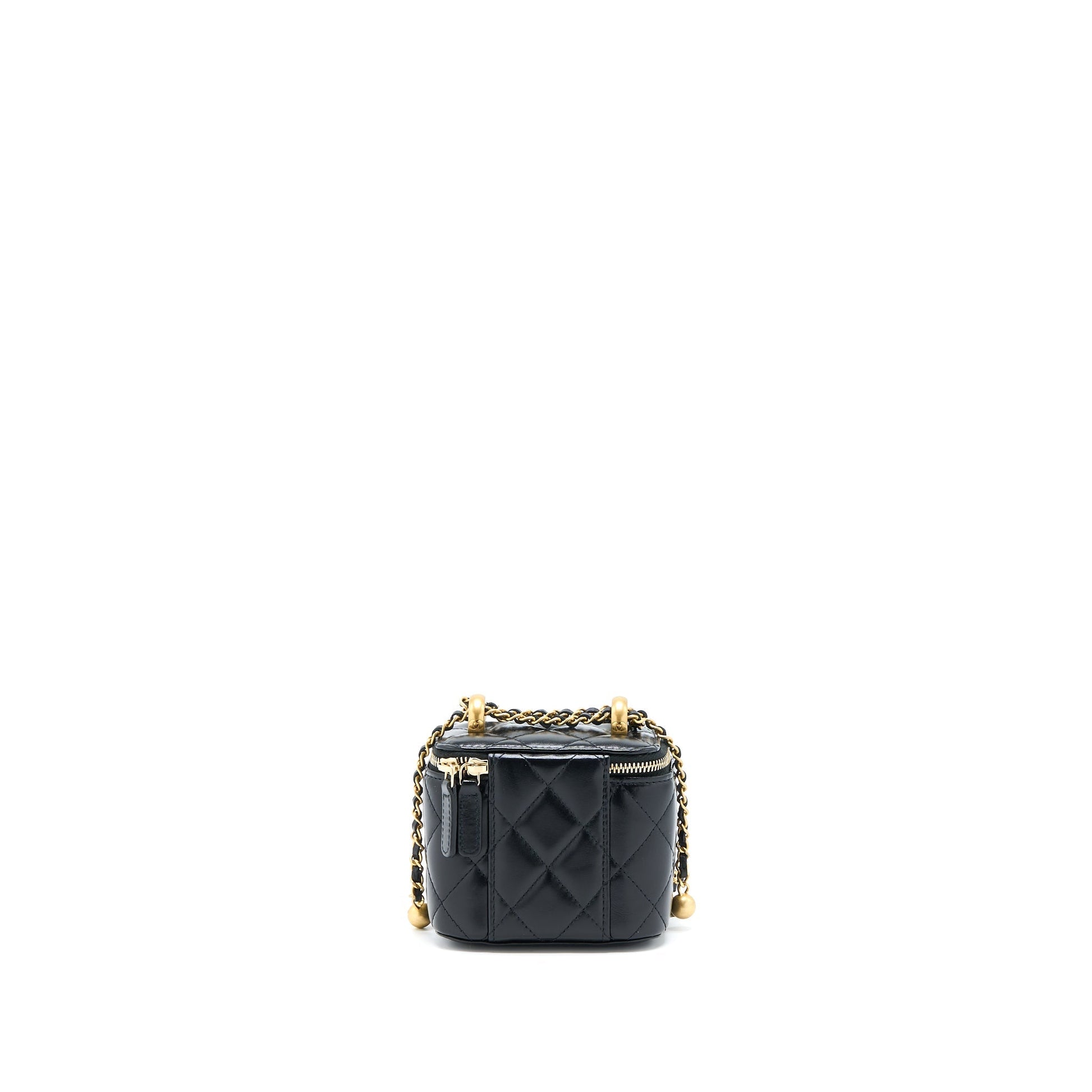 Chanel 21A Crush Vanity Calfskin Brushed GHW Black Gold Mini Bag Ghw 1