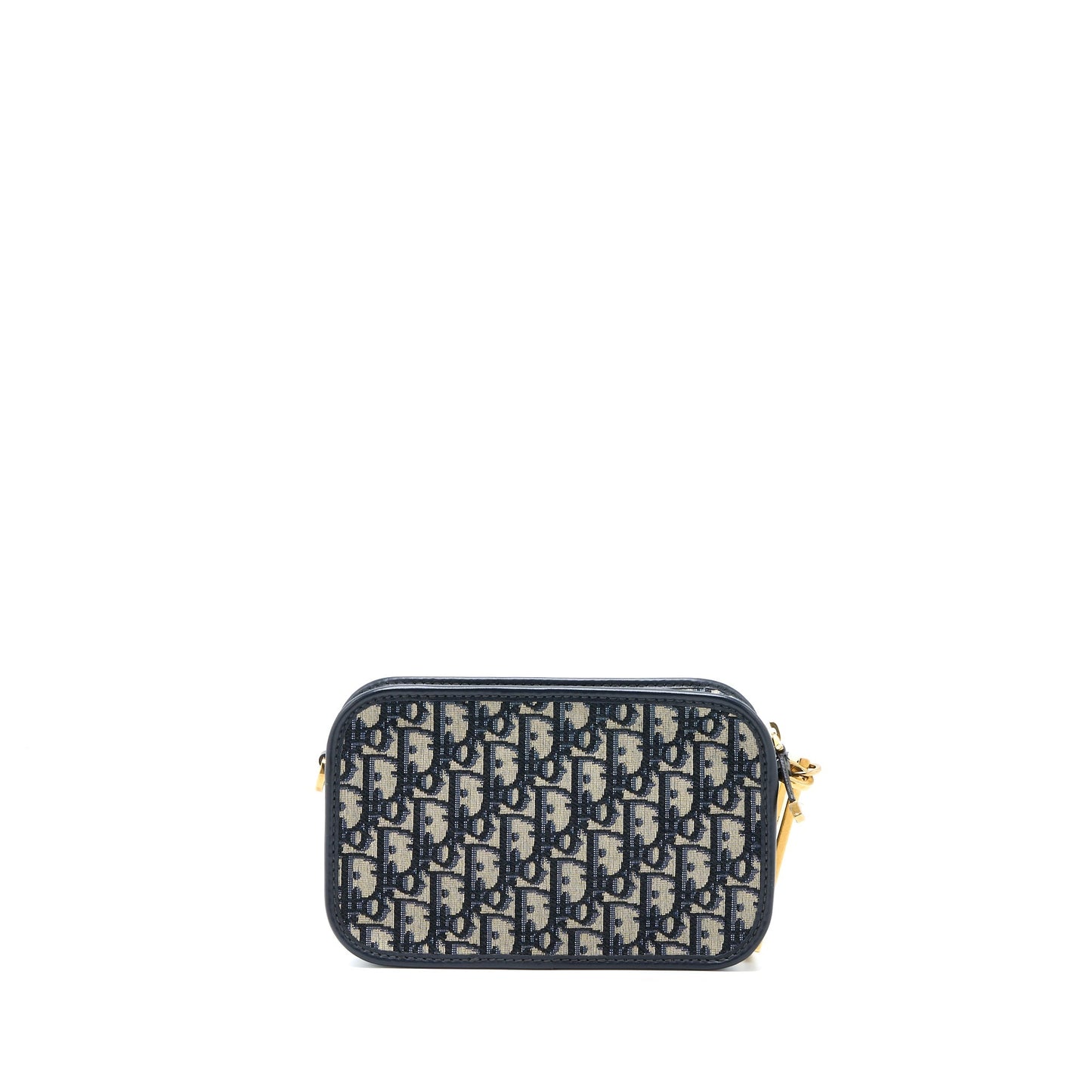 Dior quake Pouch Oblique With An Extra Strap Canvas Blue Travel Bag
