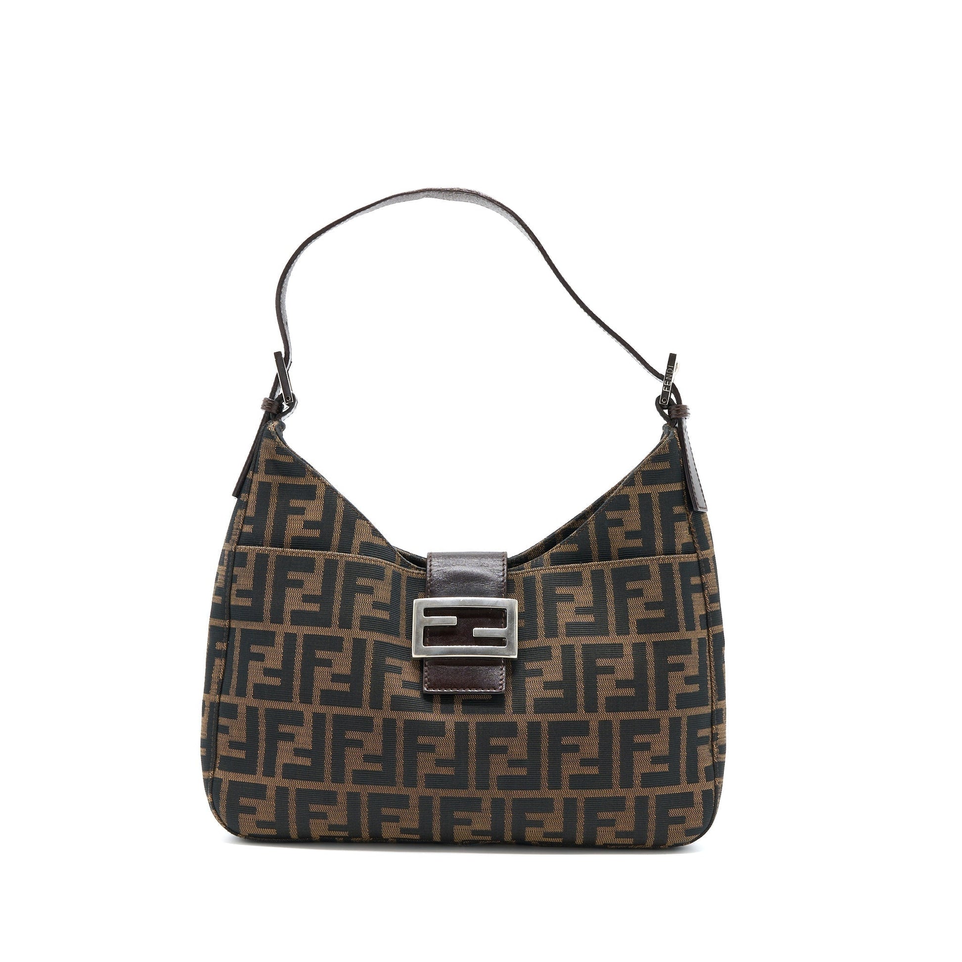 Fendi Zucca Purse Canvas Mini Shoulder Bag