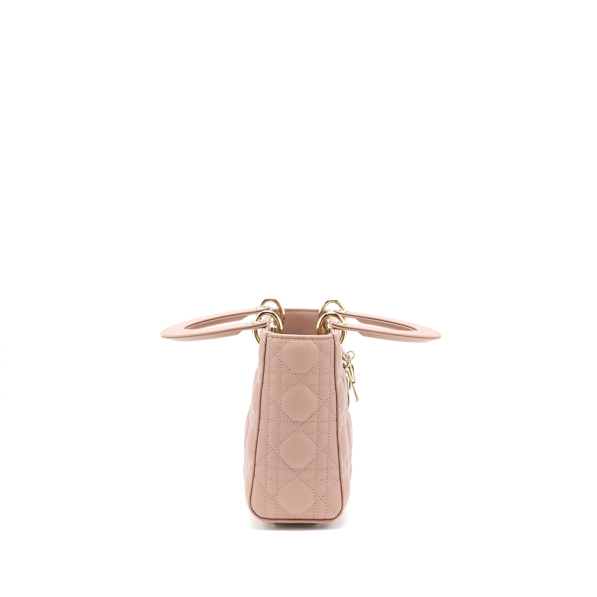 Dior Lady Lambskin Light Handbag Pink Small Travel Bag