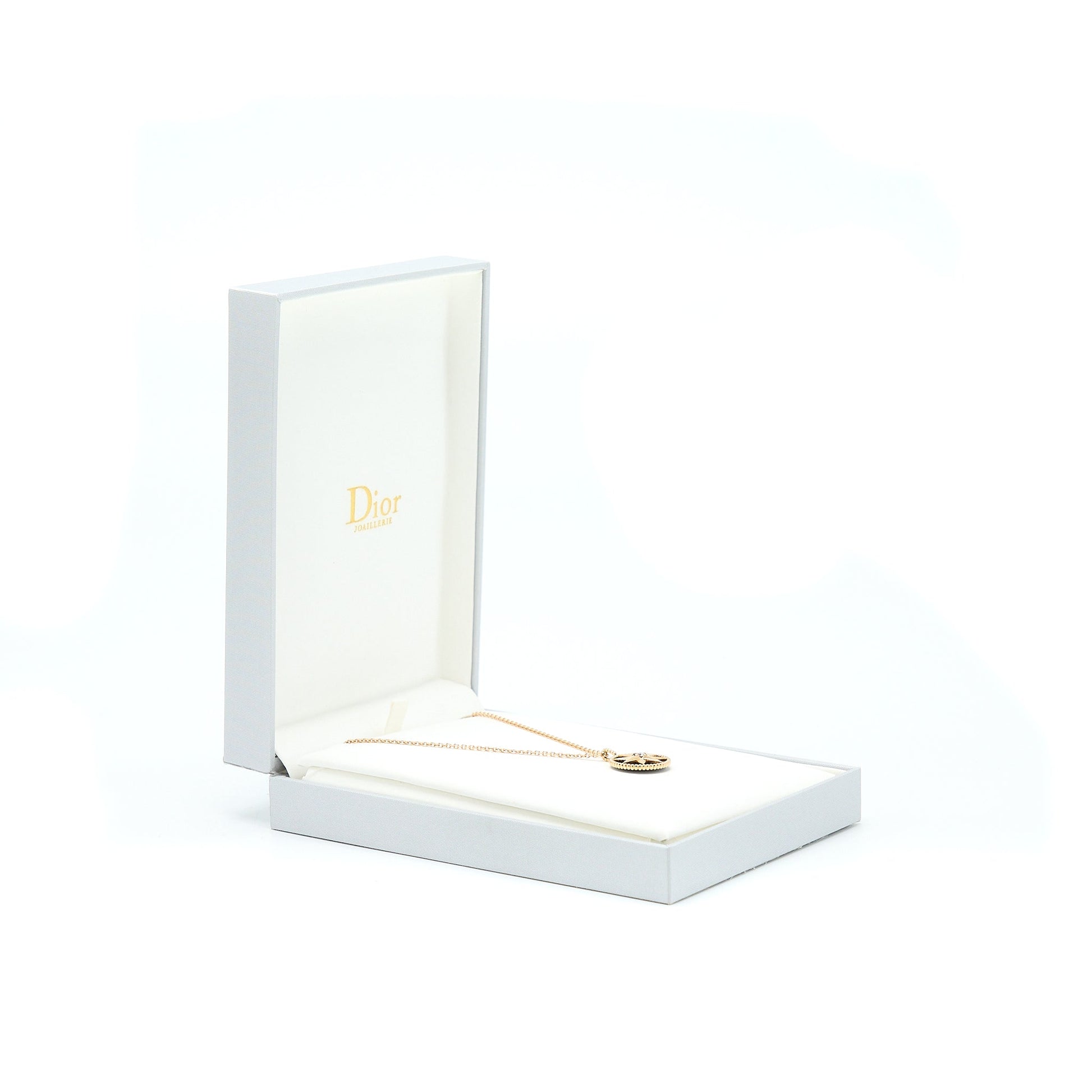 Dior Rose Des Vents Medallion Rose With Diamond Gold Large Travel Bag