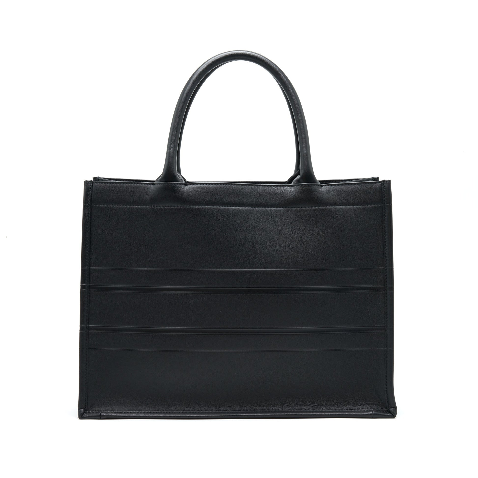 Dior Book Tote Handbag Leather Black Tote Bag