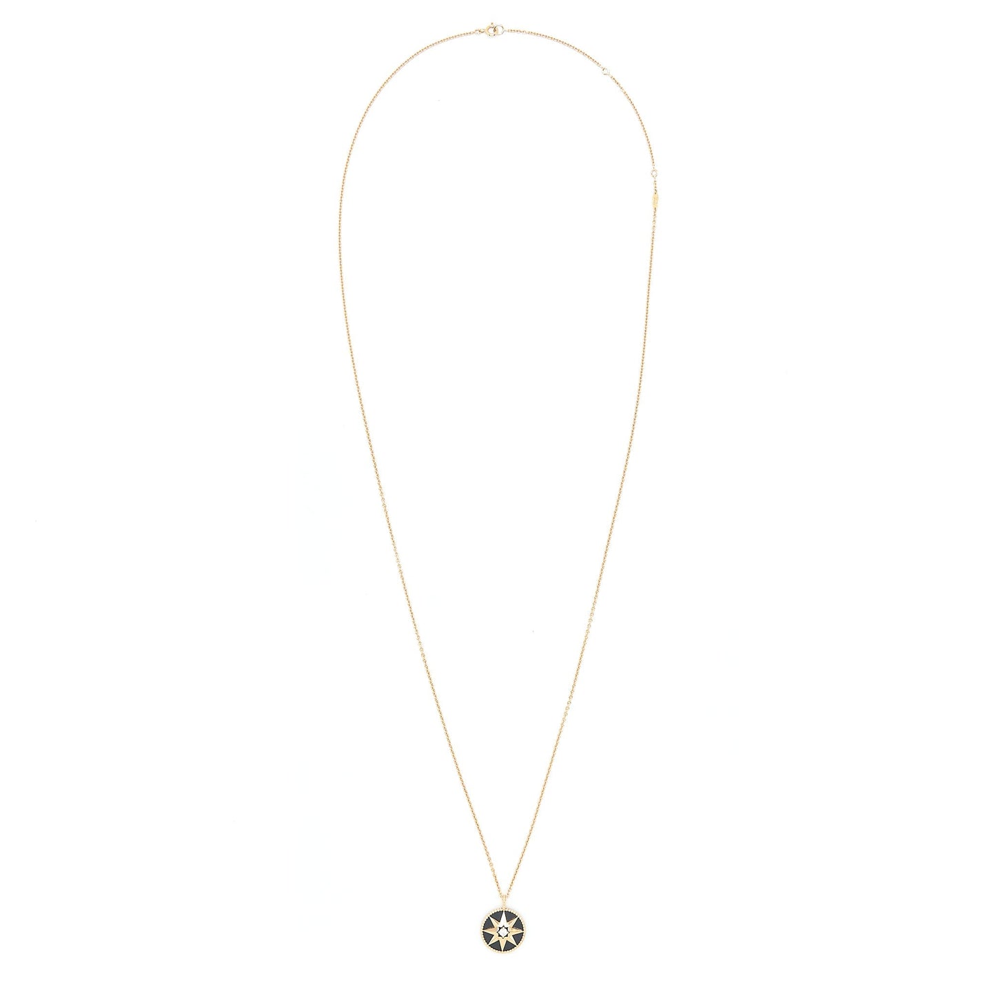 Dior Rose Des Vents Medallion Rose With Diamond Gold Large Travel Bag