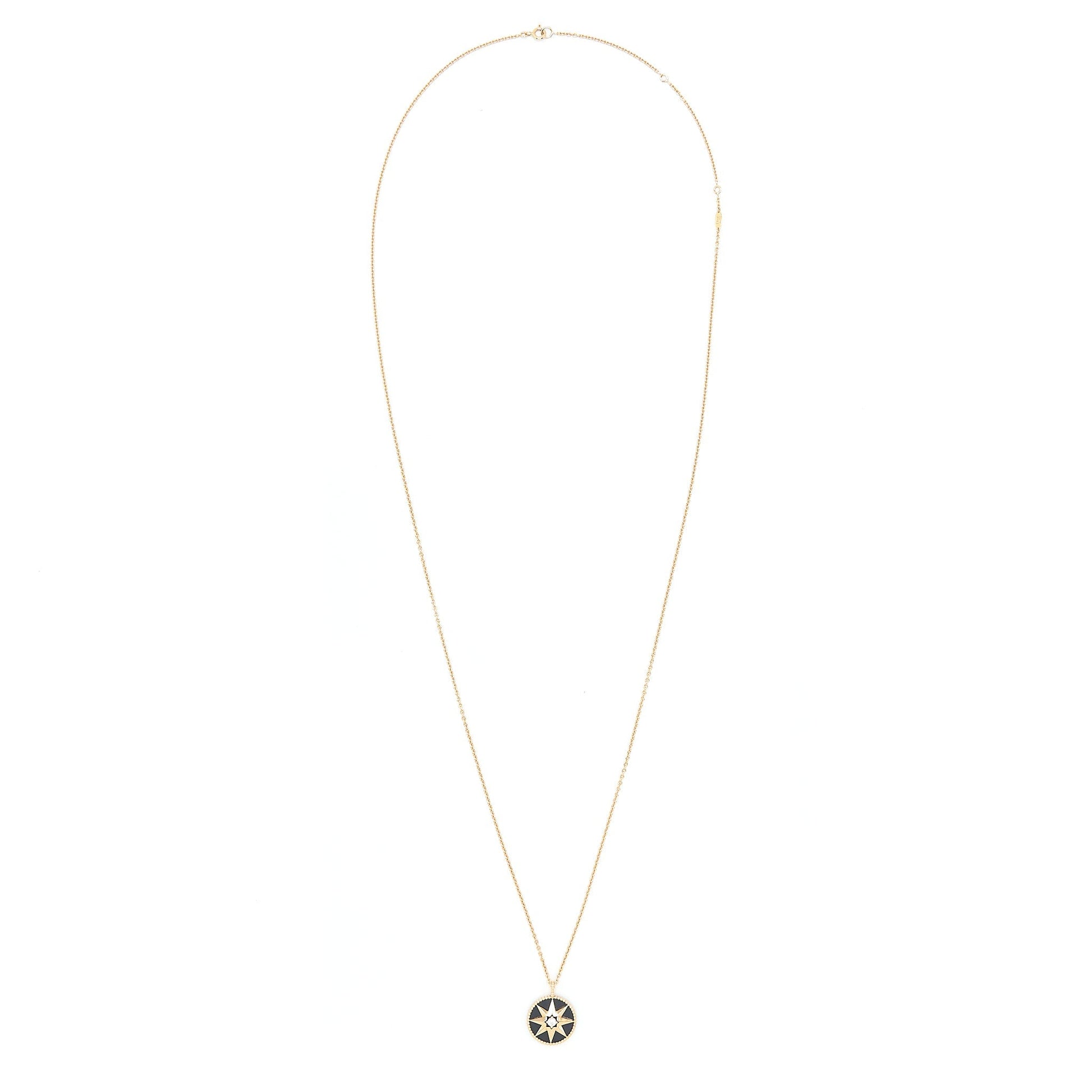 Dior Rose Des Vents Medallion Rose With Diamond Gold Large Travel Bag