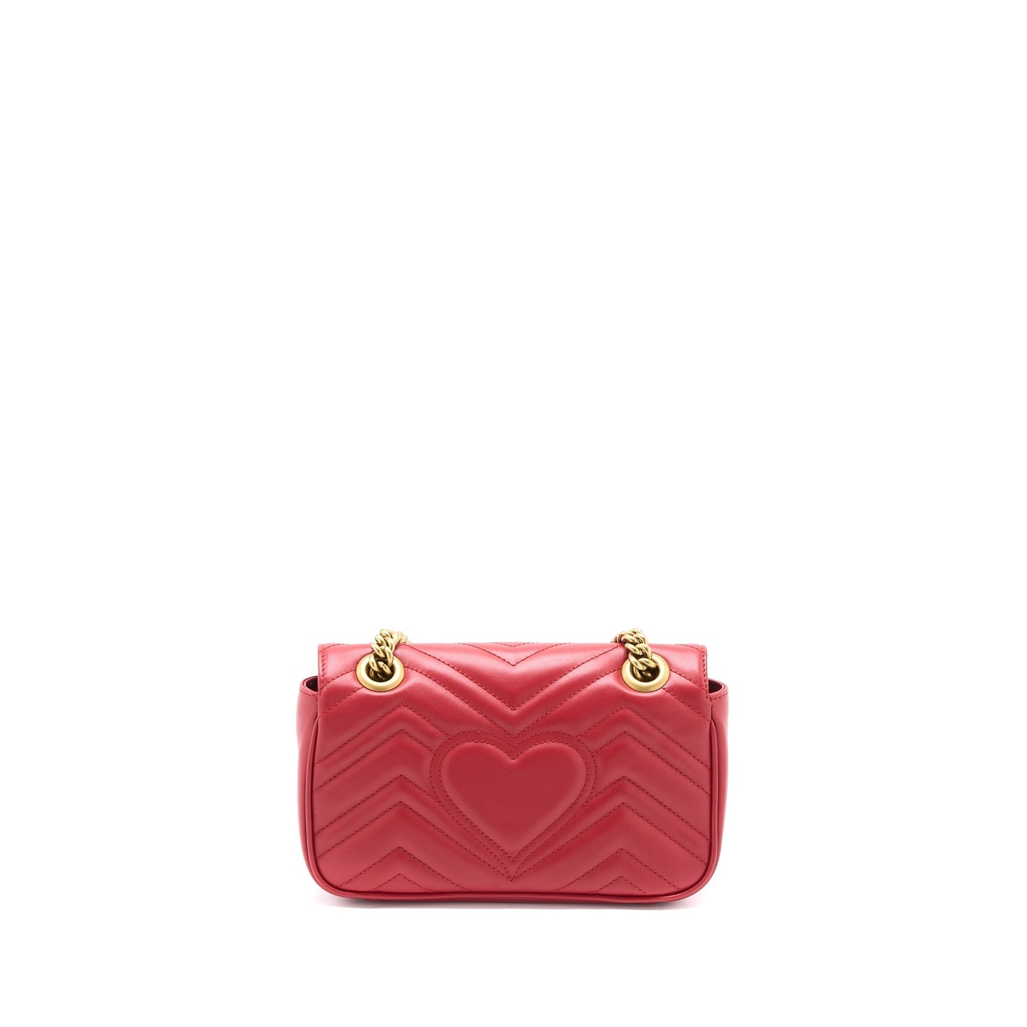 Gucci Marmont Bag Calfskin Brushed Red Mini Travel Bag