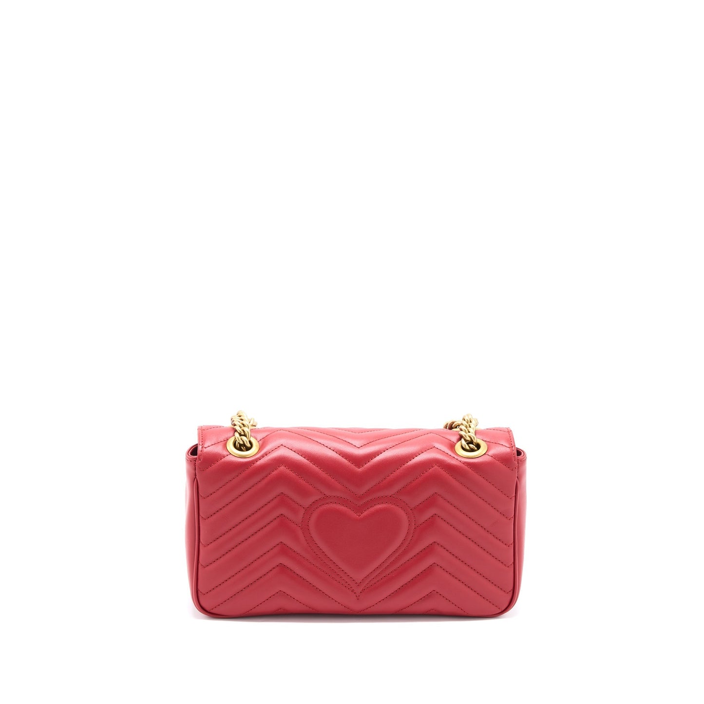 Gucci Marmont Bag Calfskin Brushed Red Small Travel Bag