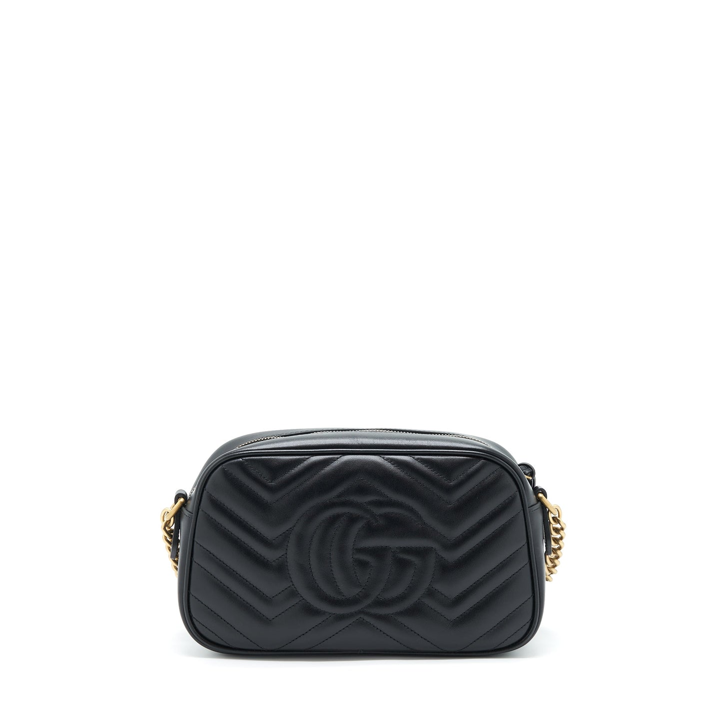 Gucci Marmont Shoulder Bag Calfskin Matelasse Black