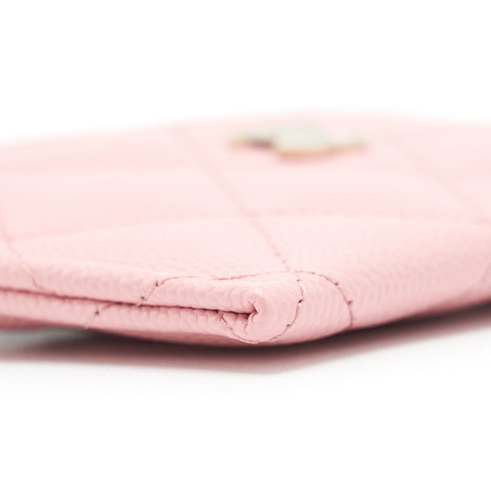 Chanel Classic Card Holder Caviar LGHW Pink Wallet Case