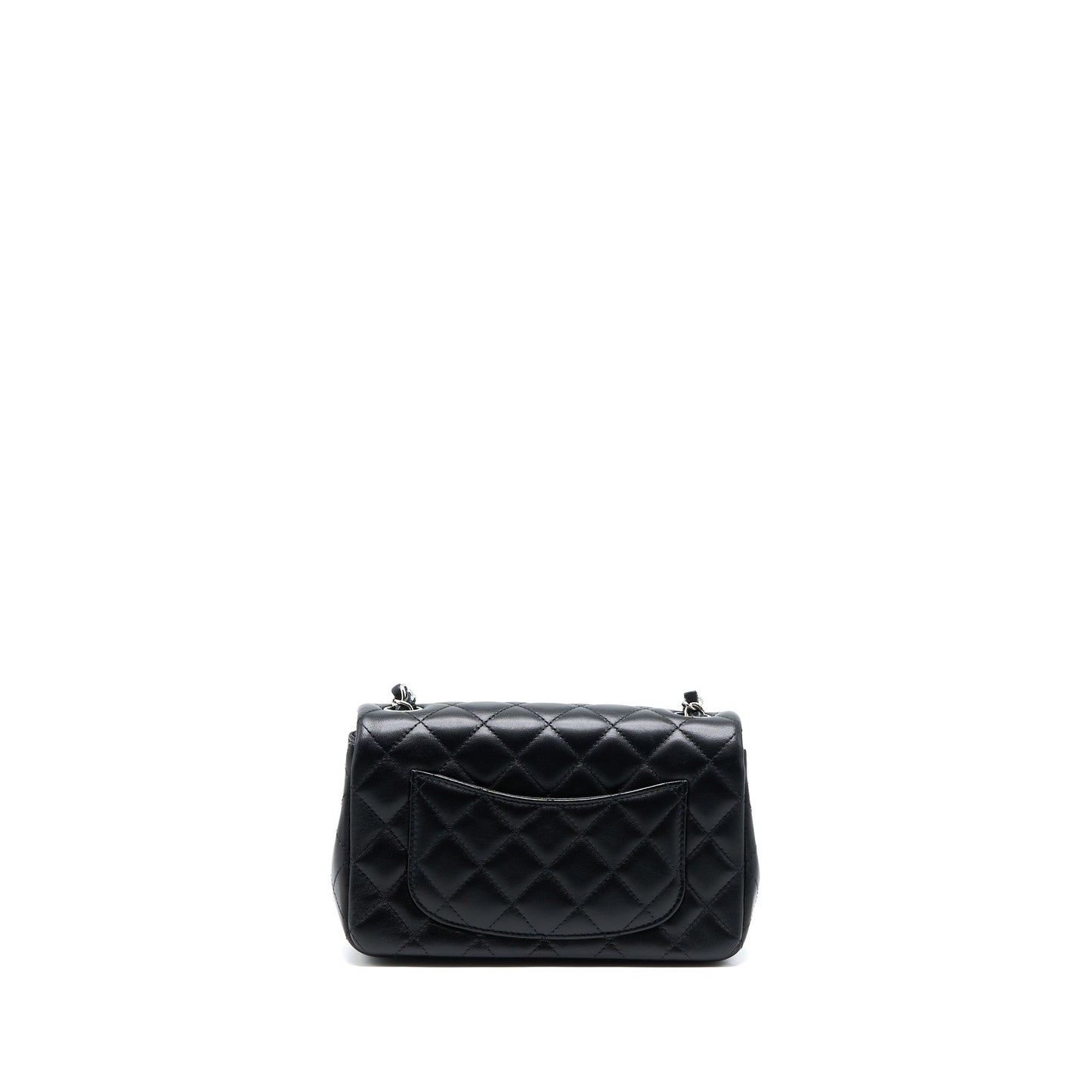 Chanel Rectangular Lambskin SHW Microchip Black Mini Bag