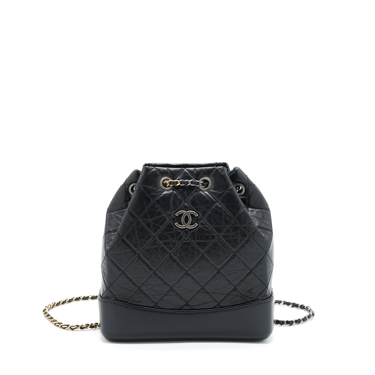 Chanel Gabrielle Backpack Calfskin Hardware Microchip Multicolour Small