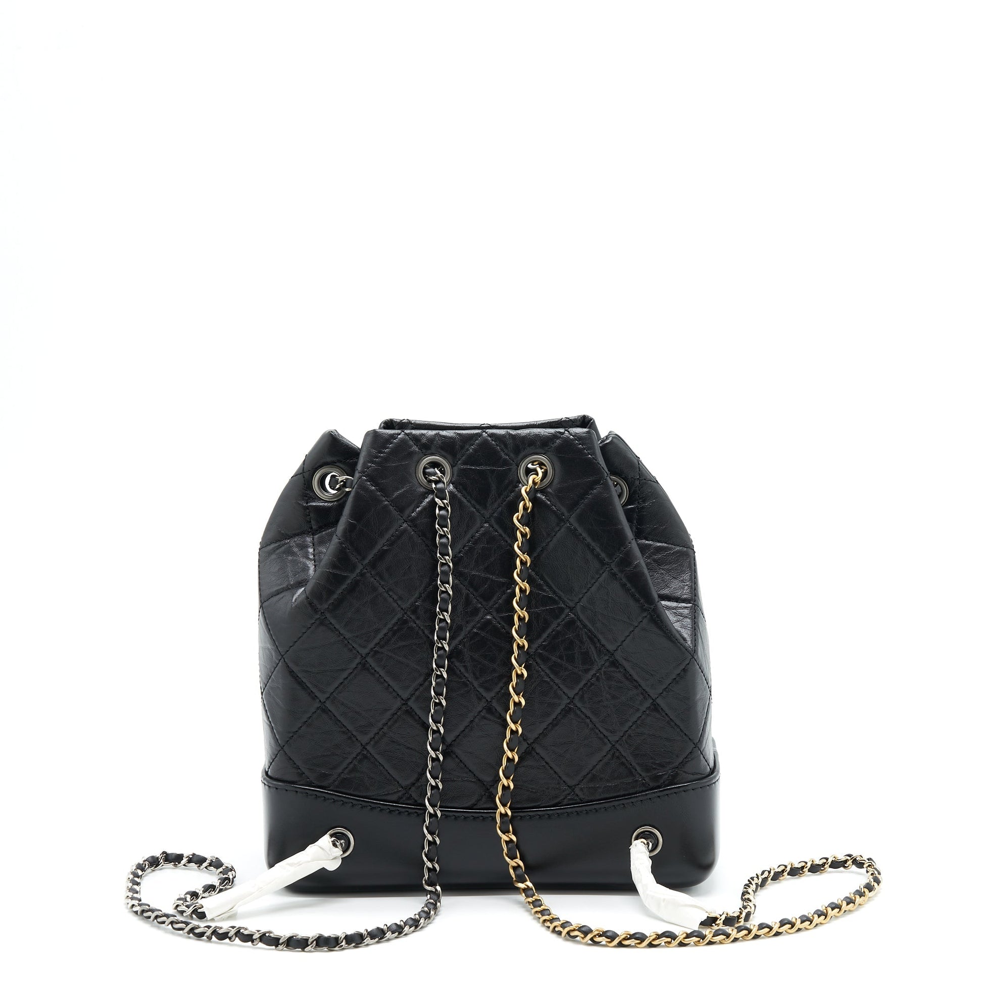 Chanel Gabrielle Backpack Calfskin Hardware Microchip Multicolour Small