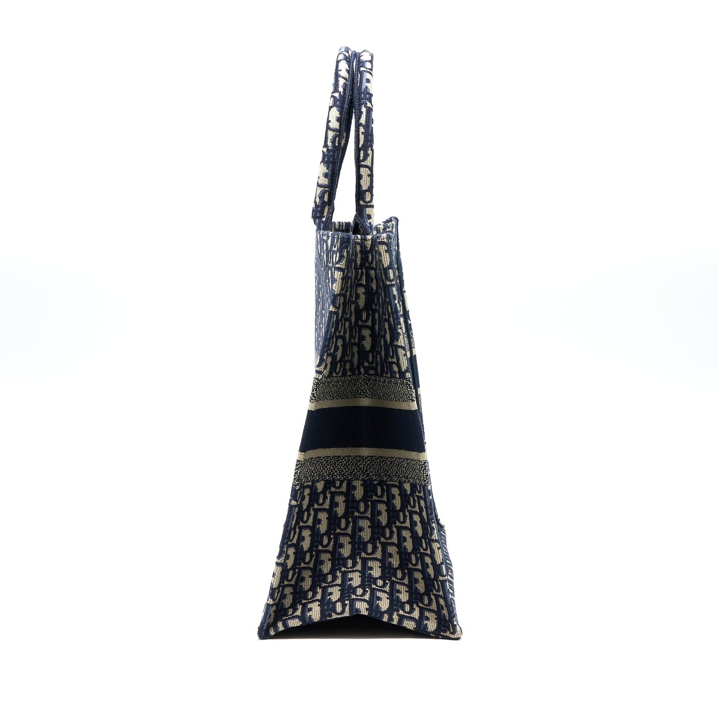 Dior Book Tote Oblique Jacquard Handbag Blue Large Tote Bag
