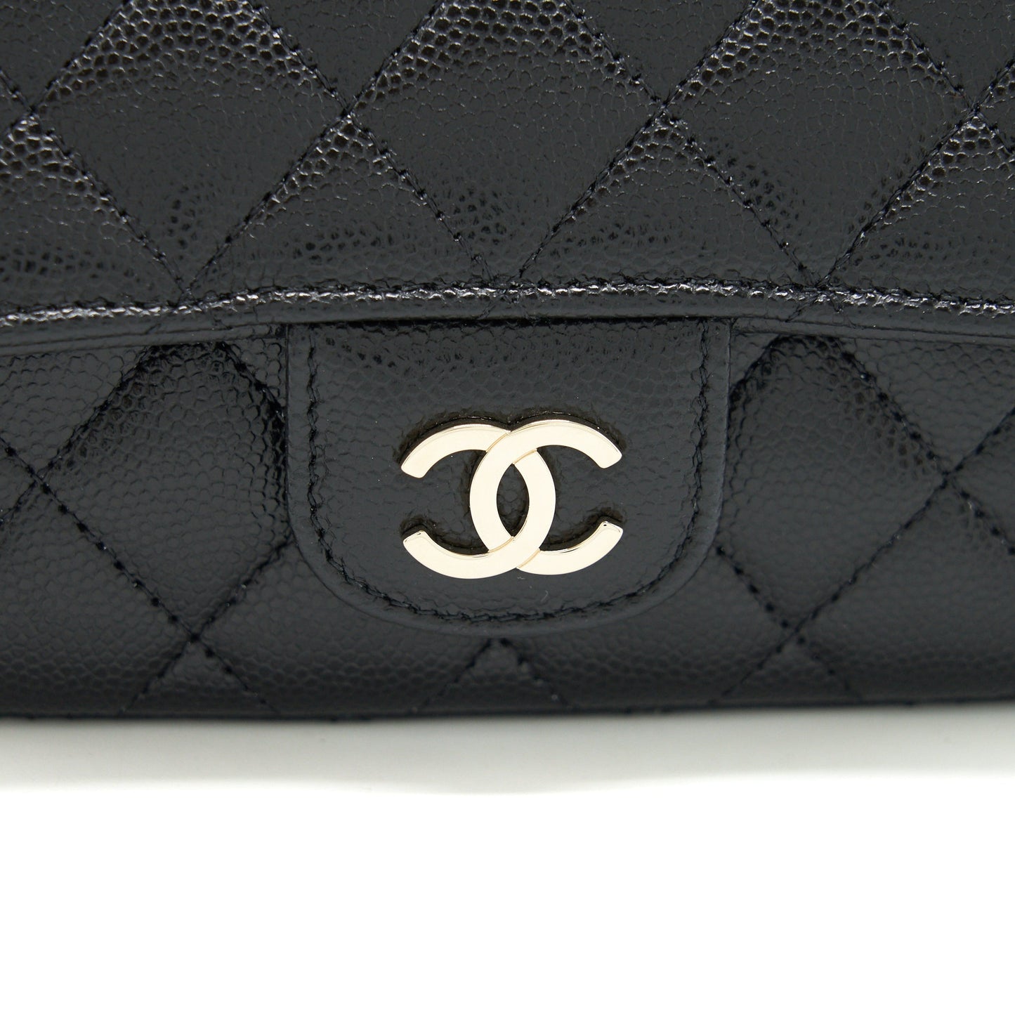 Chanel Glass caviar LGHW Black Mini Bag