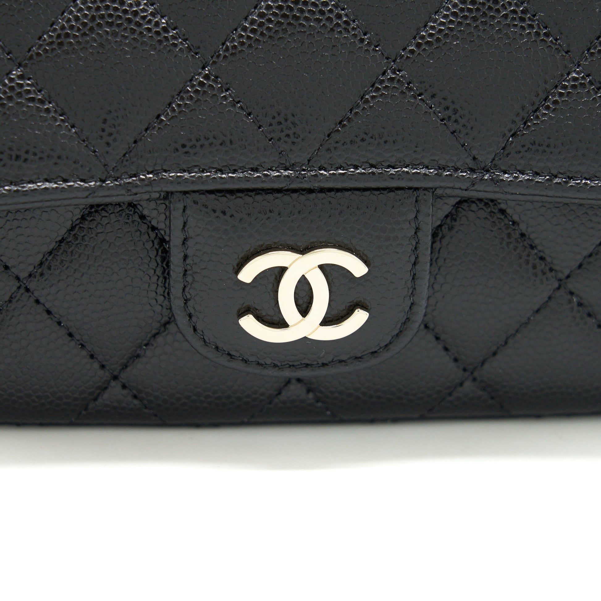 Chanel Glass caviar LGHW Black Mini Bag