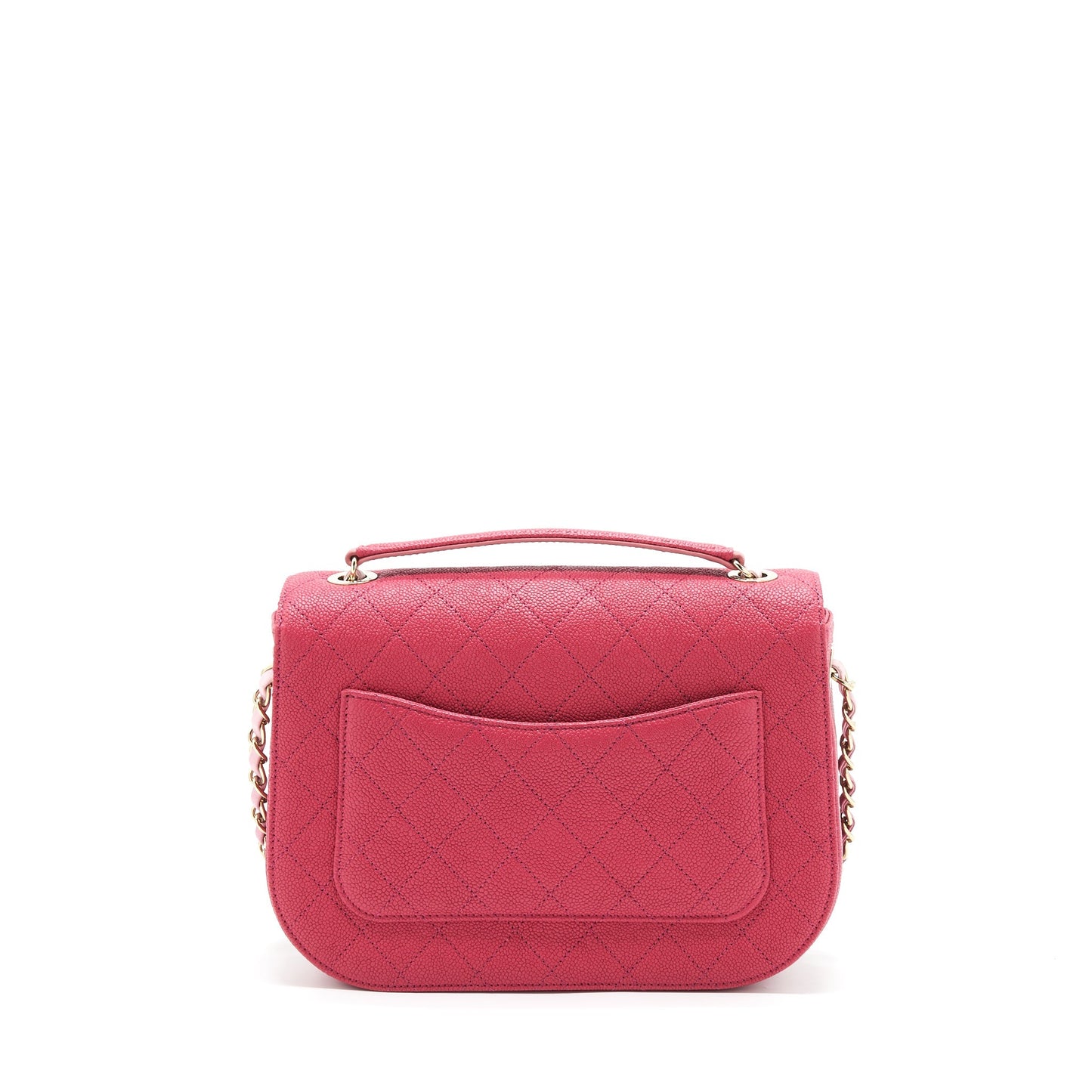 Chanel Seasonal Messenger Caviar LGHW Pink Crossbody Bag