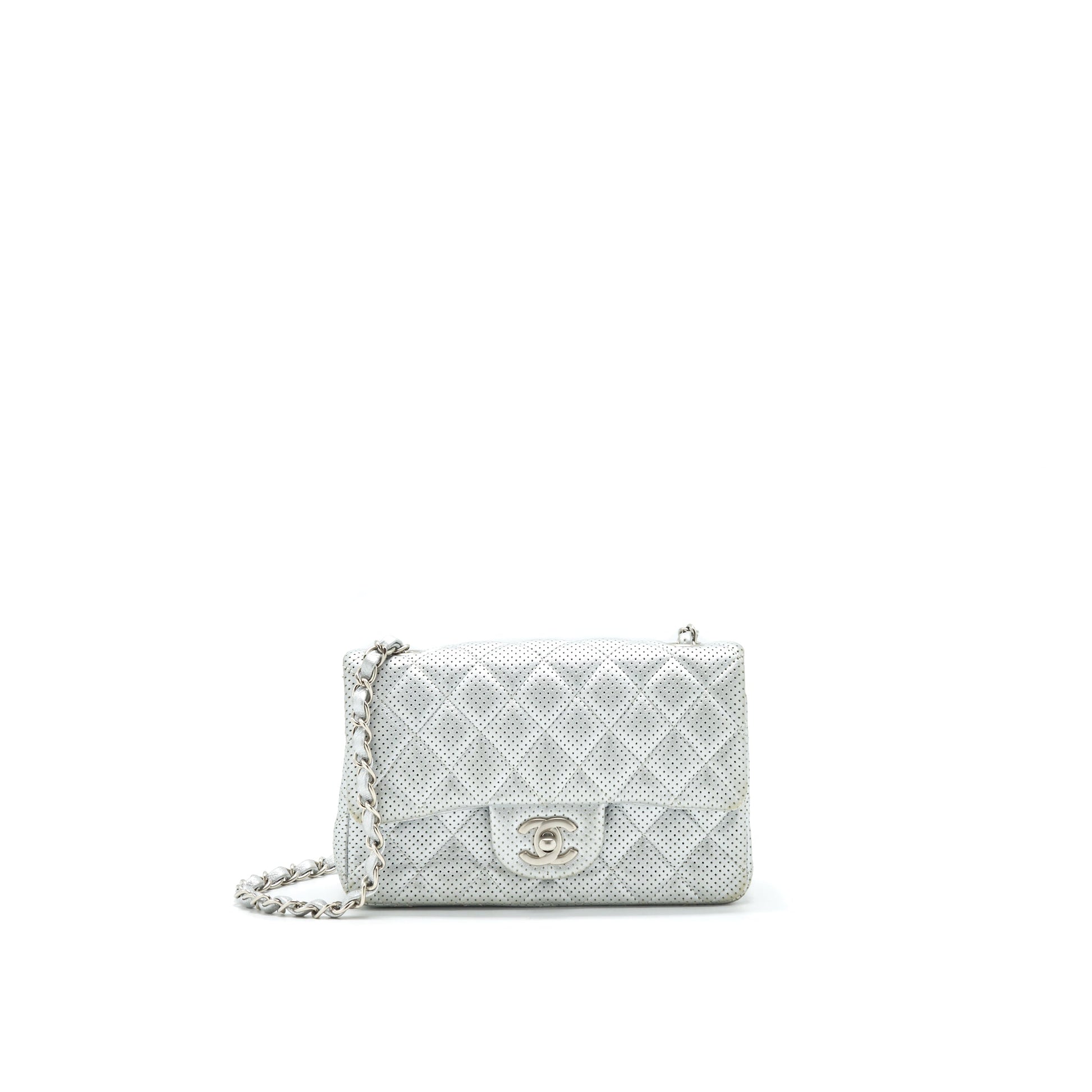 Chanel FLAP Silver Shoulder Bag