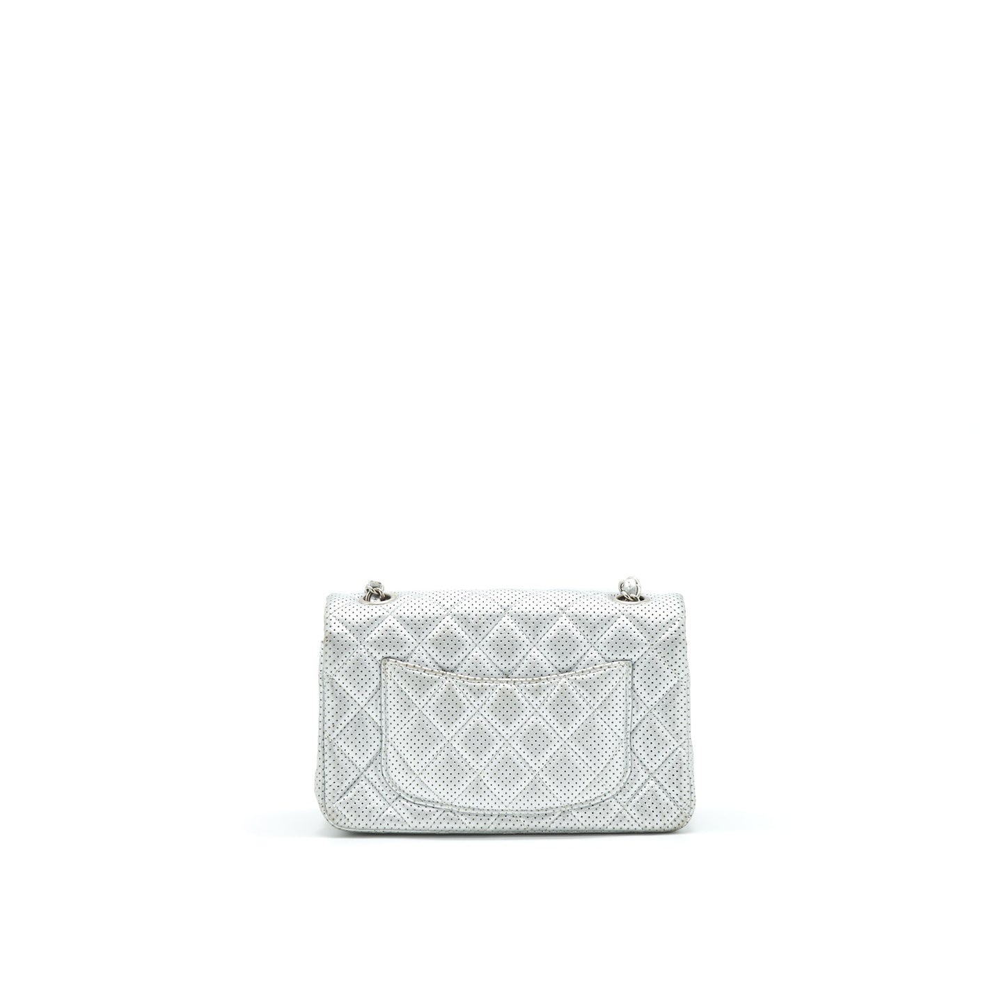 Chanel FLAP Silver Shoulder Bag