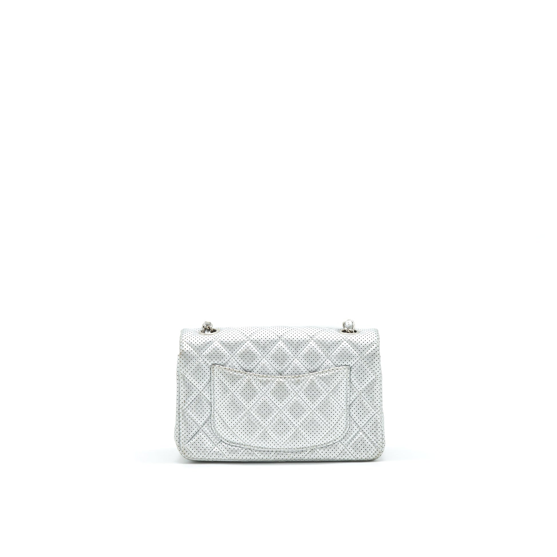 Chanel FLAP Silver Shoulder Bag