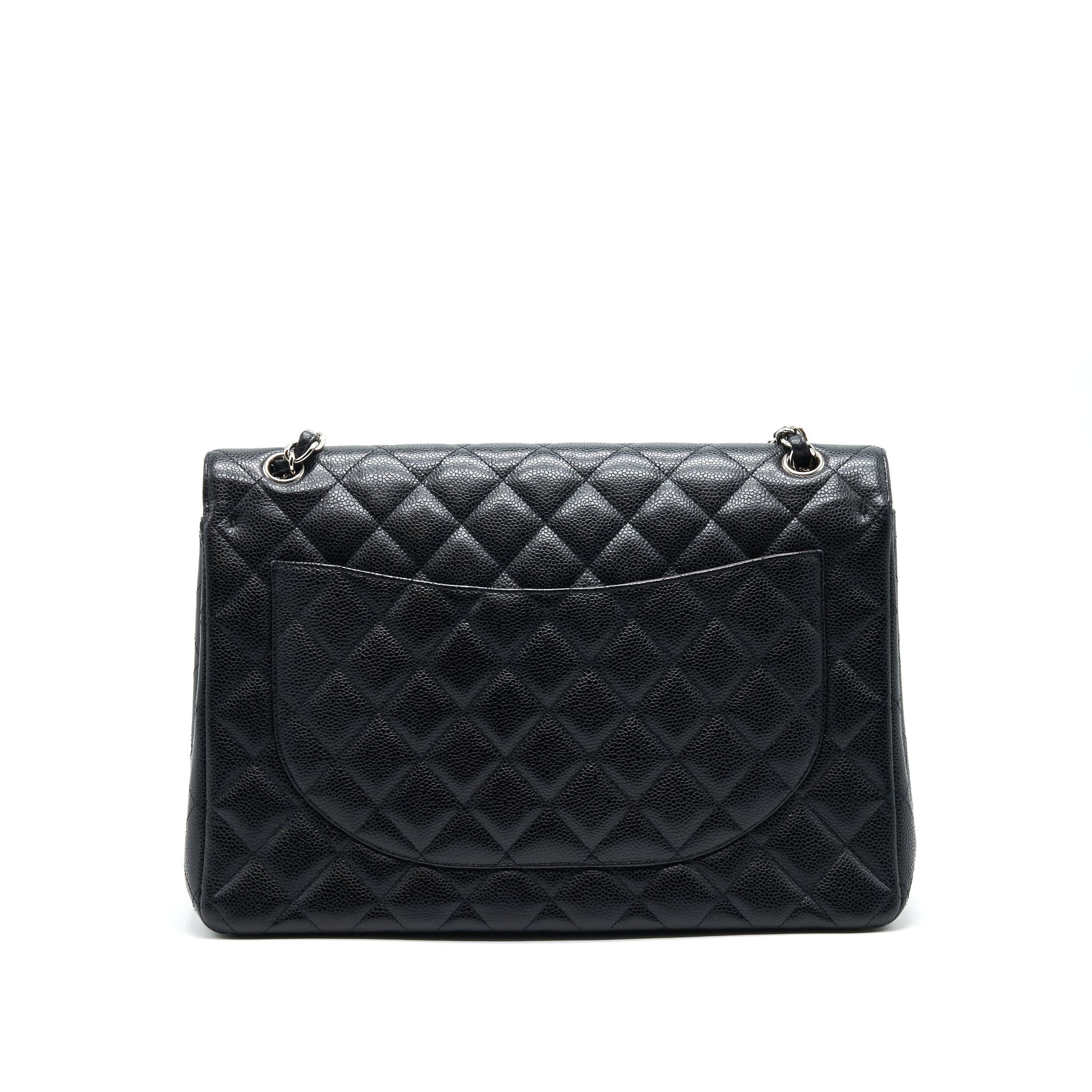 Chanel Maxi Flap Caviar SHW Black Shoulder Bag