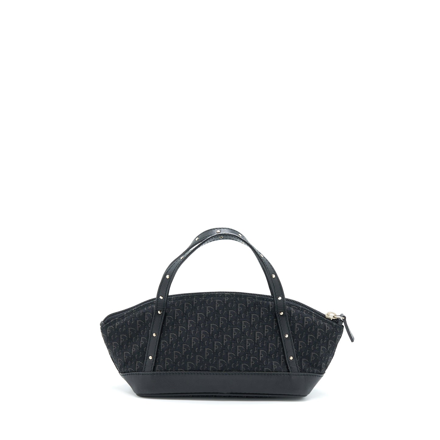 Dior Purse Oblique Handbag Canvas Black Travel Bag
