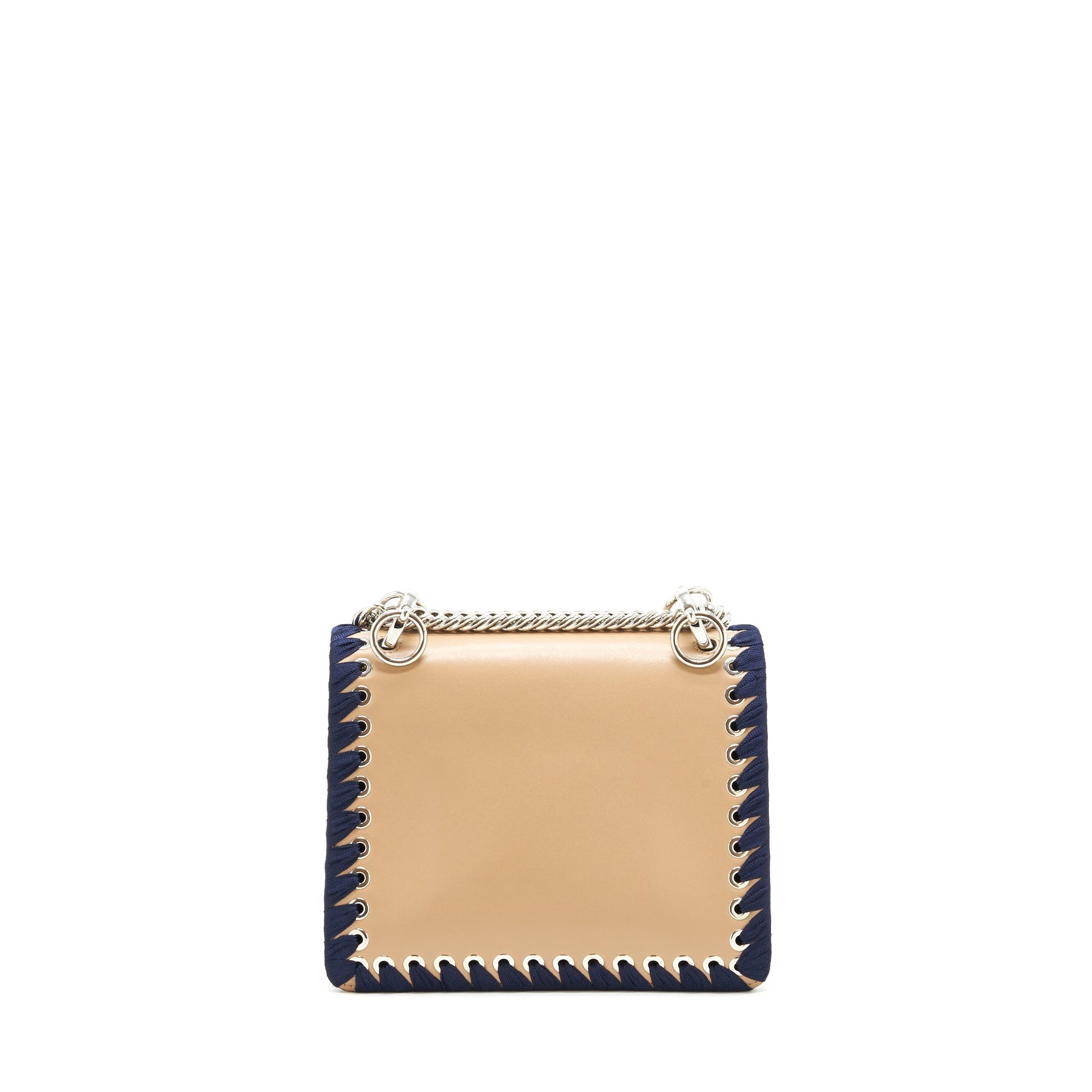 Fendi Kan Dark With Handbag Beige Navy Travel Bag