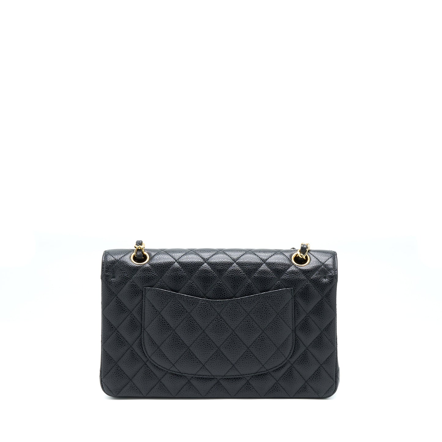 Chanel Classic Double Flap Caviar GHW Black Handbag Black Ghw