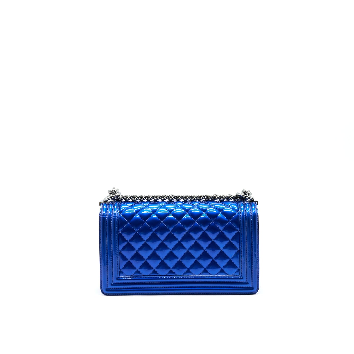 Chanel LE BOY Blue Handbag Bag In