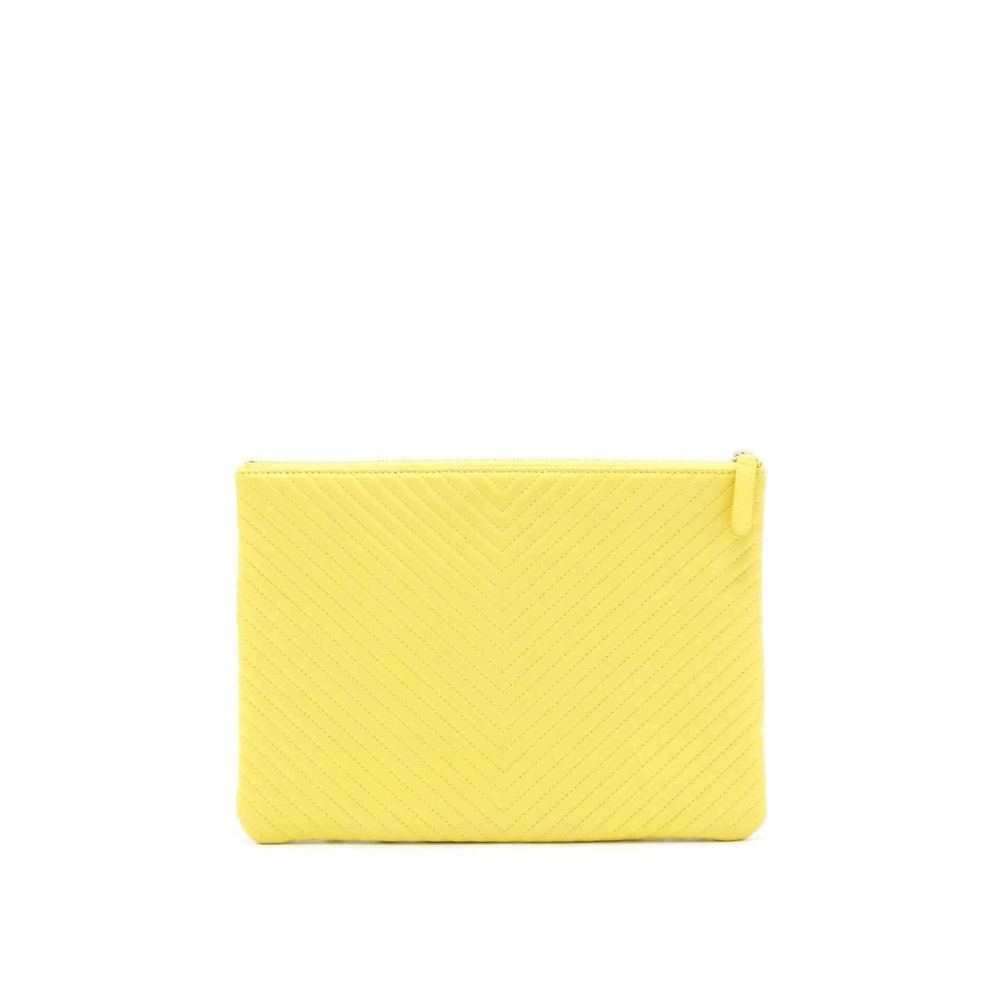Chanel CHEVRON YELLOW SHW Clutch Bag