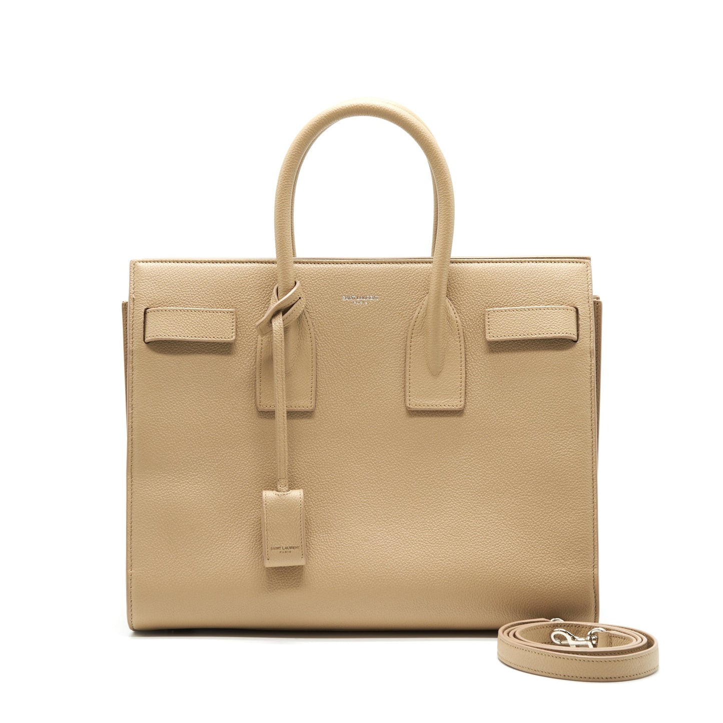 YSL Saint Laurent Saint Laurent Sac De Jour Tote Purse Beige Tote Bag
