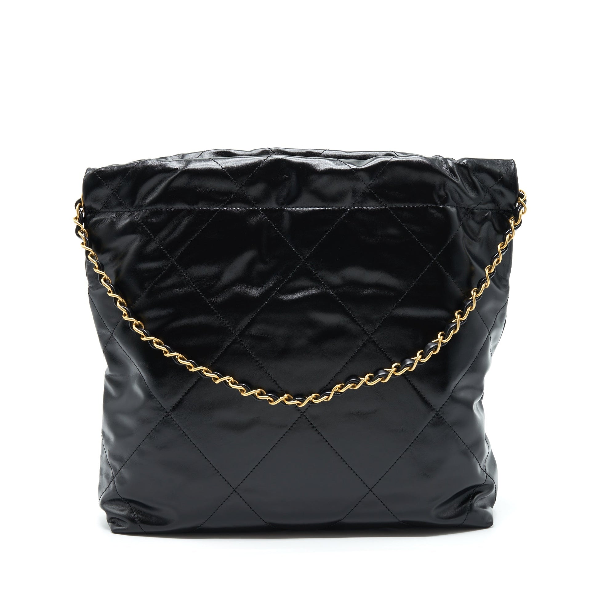 Chanel 22 GHW microchip Black Small Handbag