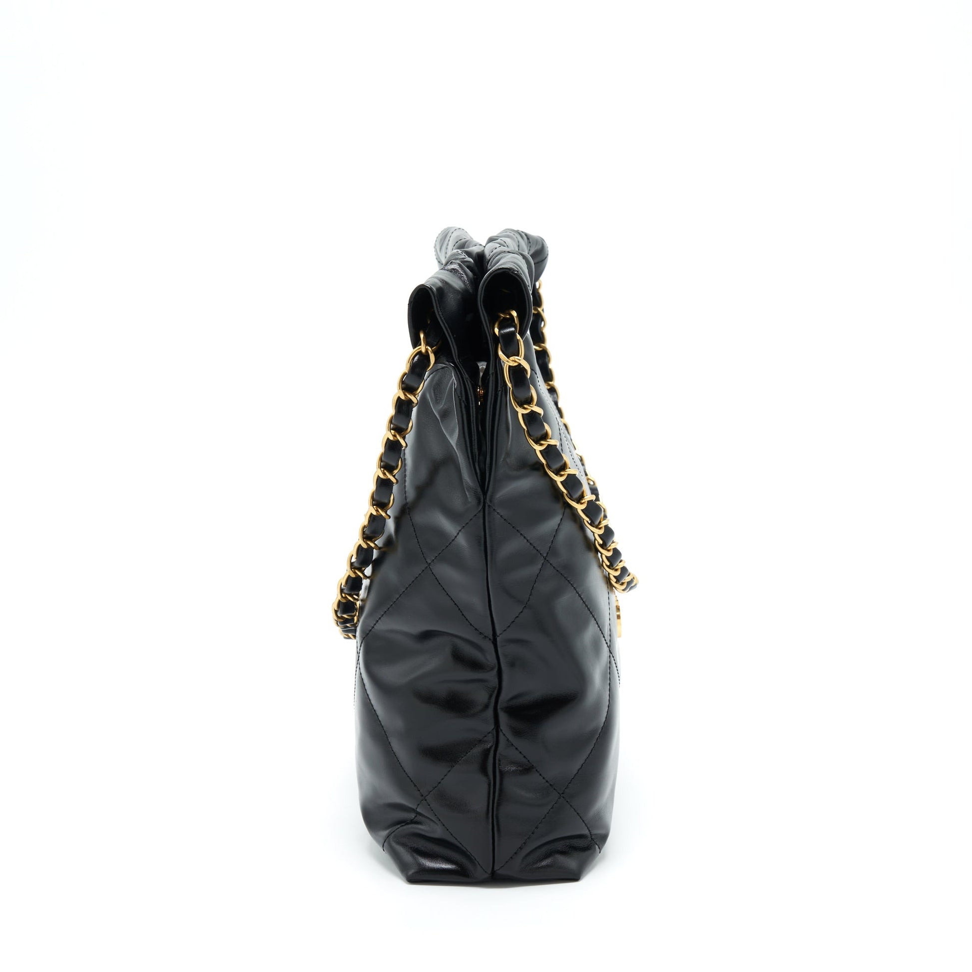 Chanel 22 GHW microchip Black Small Handbag