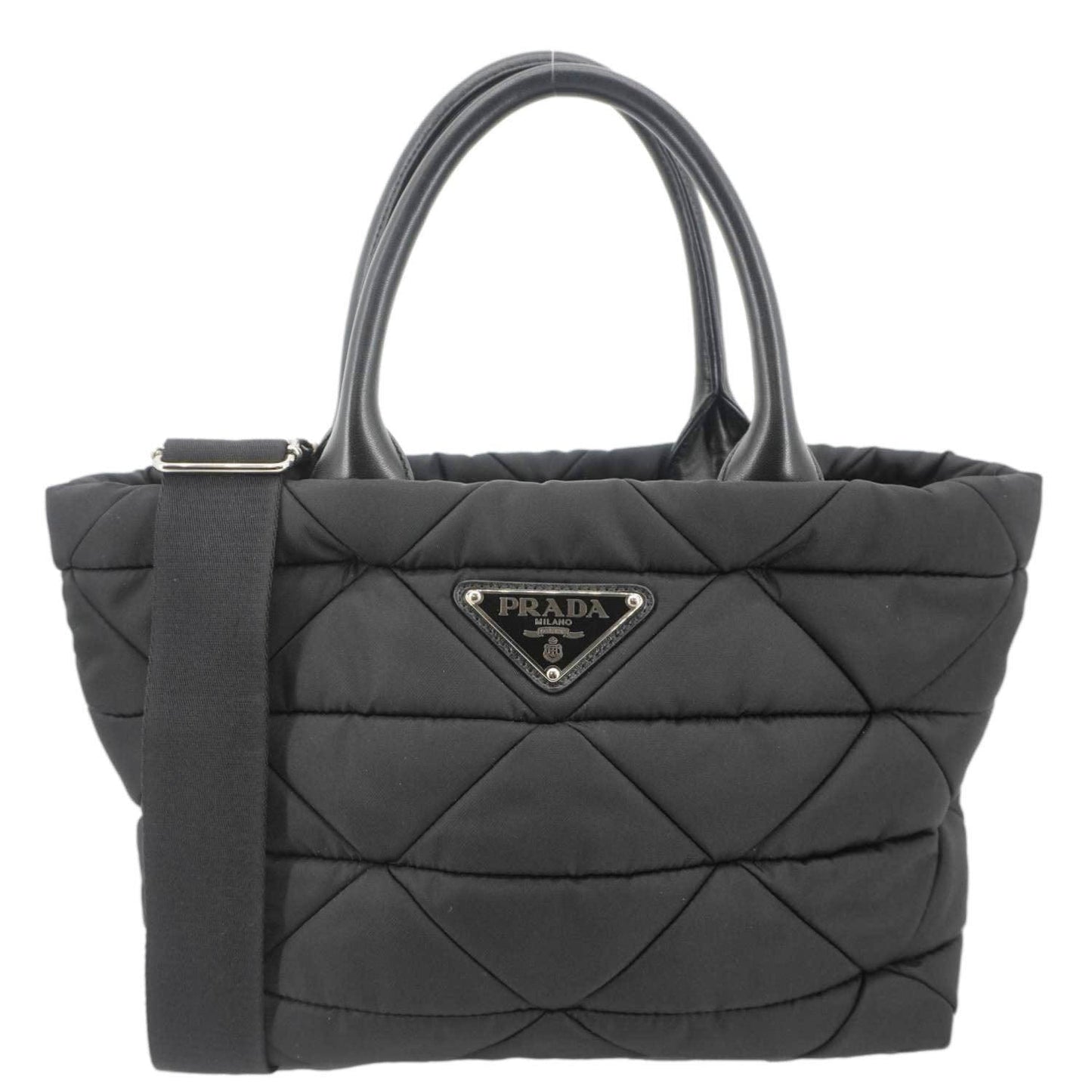 Prada Padded Re Tote Bag Nylon Black