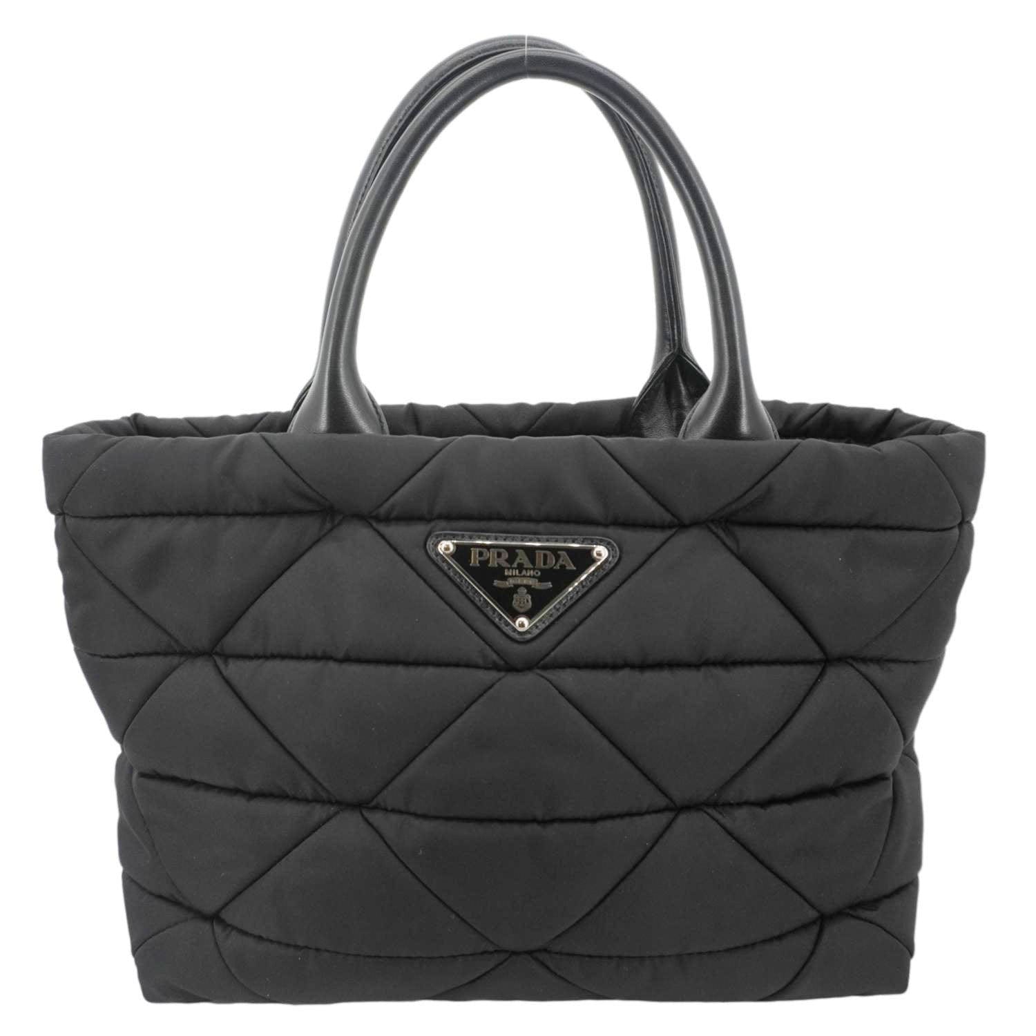 Padded Re Tote Bag Nylon Black