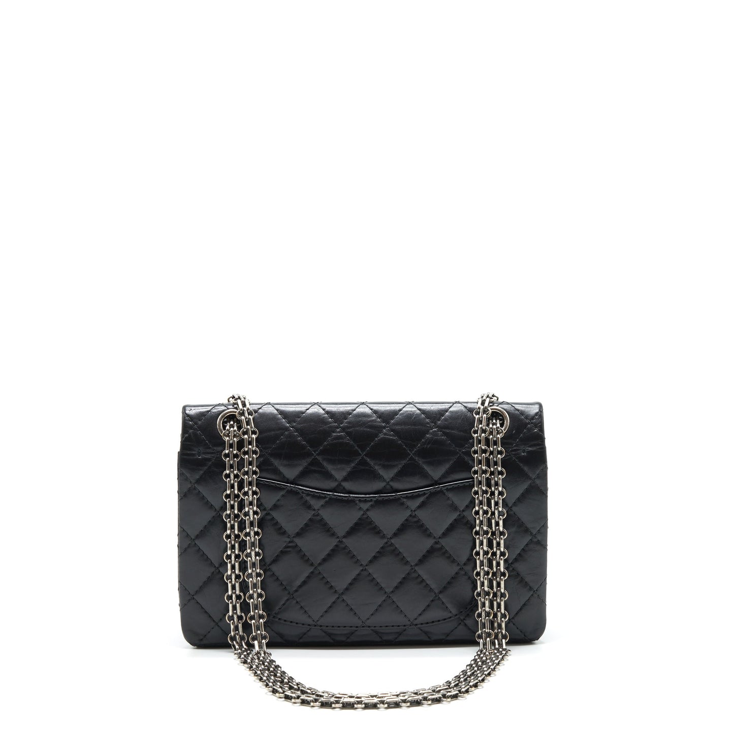 Chanel Reissue 2.55 double flap Calfskin SHW Black Shoulder Bag