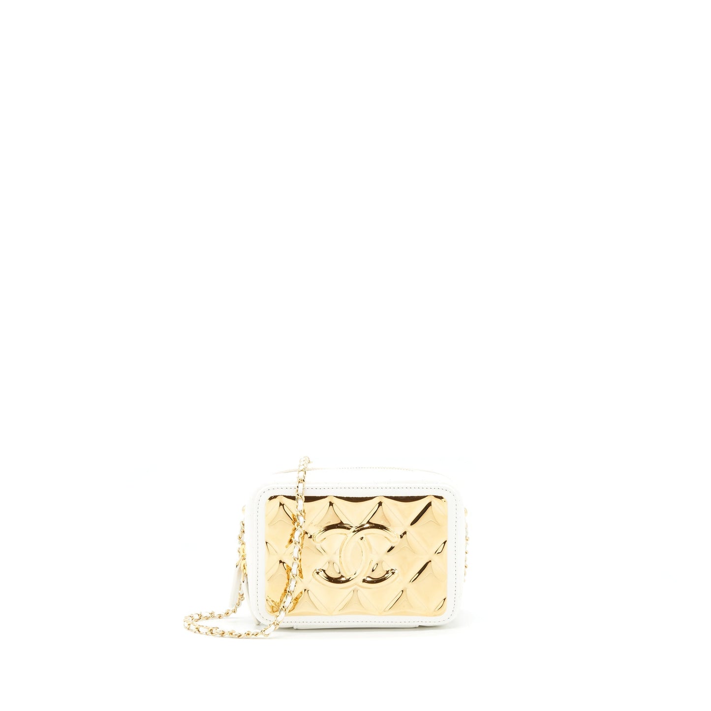 Chanel 21K ite GHW White Small Handbag