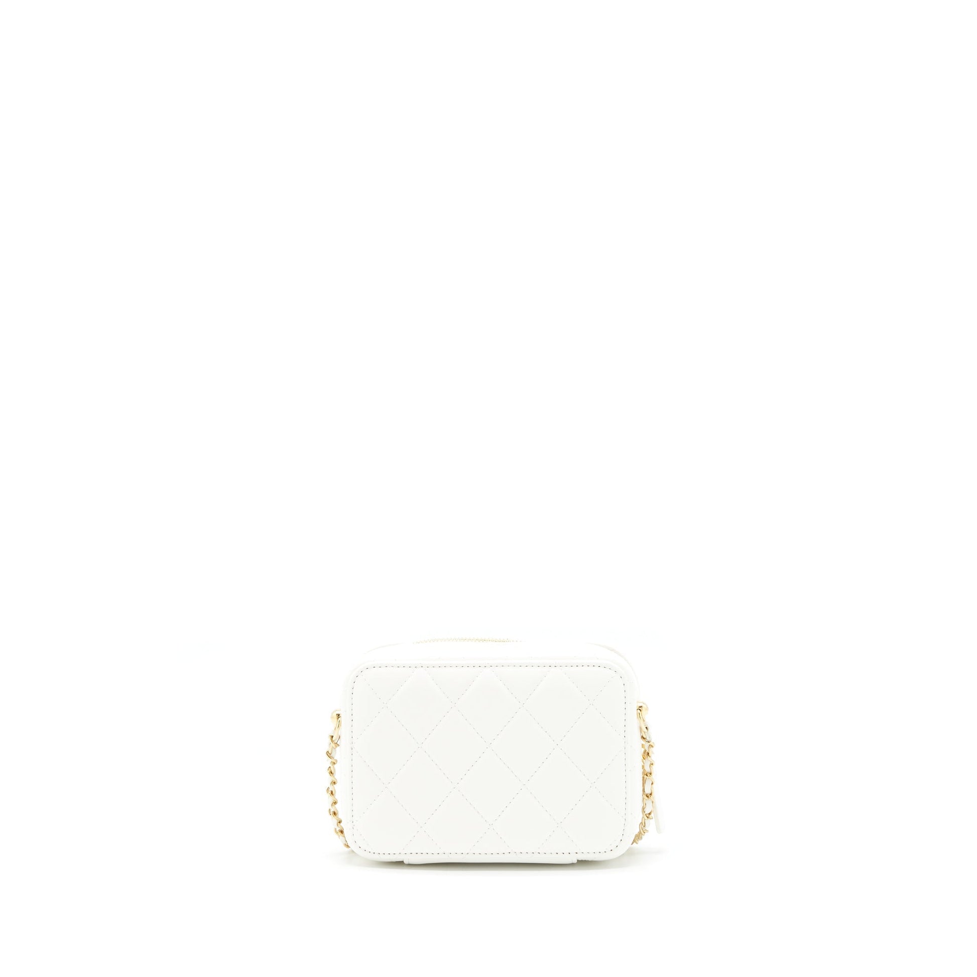 Chanel 21K ite GHW White Small Handbag