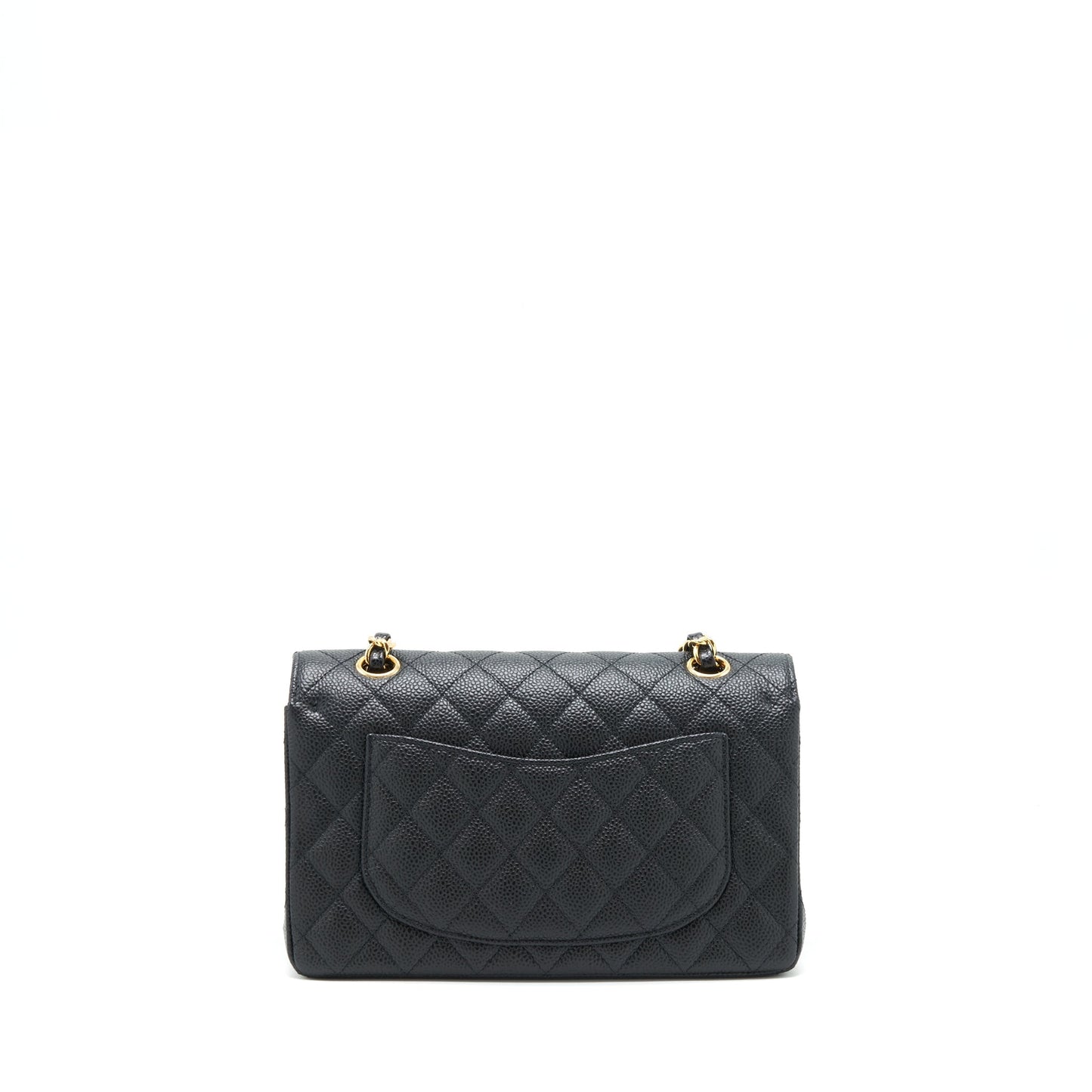 Chanel Classic Double Flap Caviar GHW Black Small Handbag