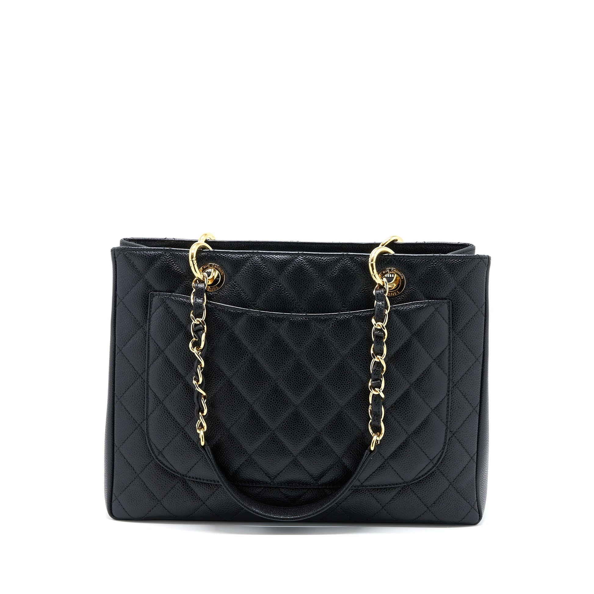 Chanel Grand Shopping Caviar GHW Black Tote Bag Ghw 4
