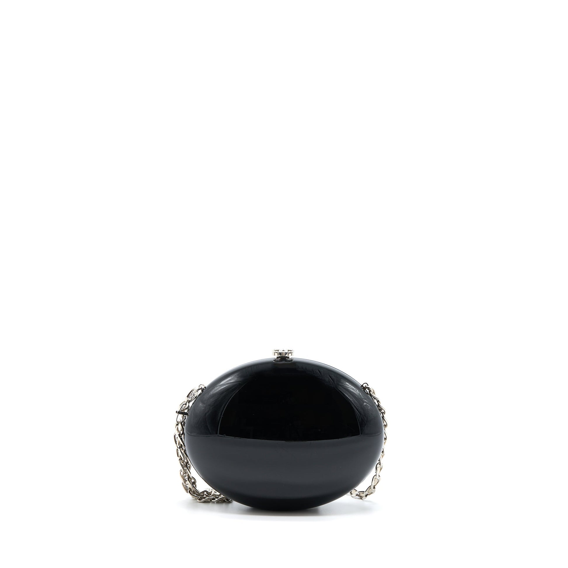 Chanel Runway Orb-shaped Evening Crystal Black Clutch Bag