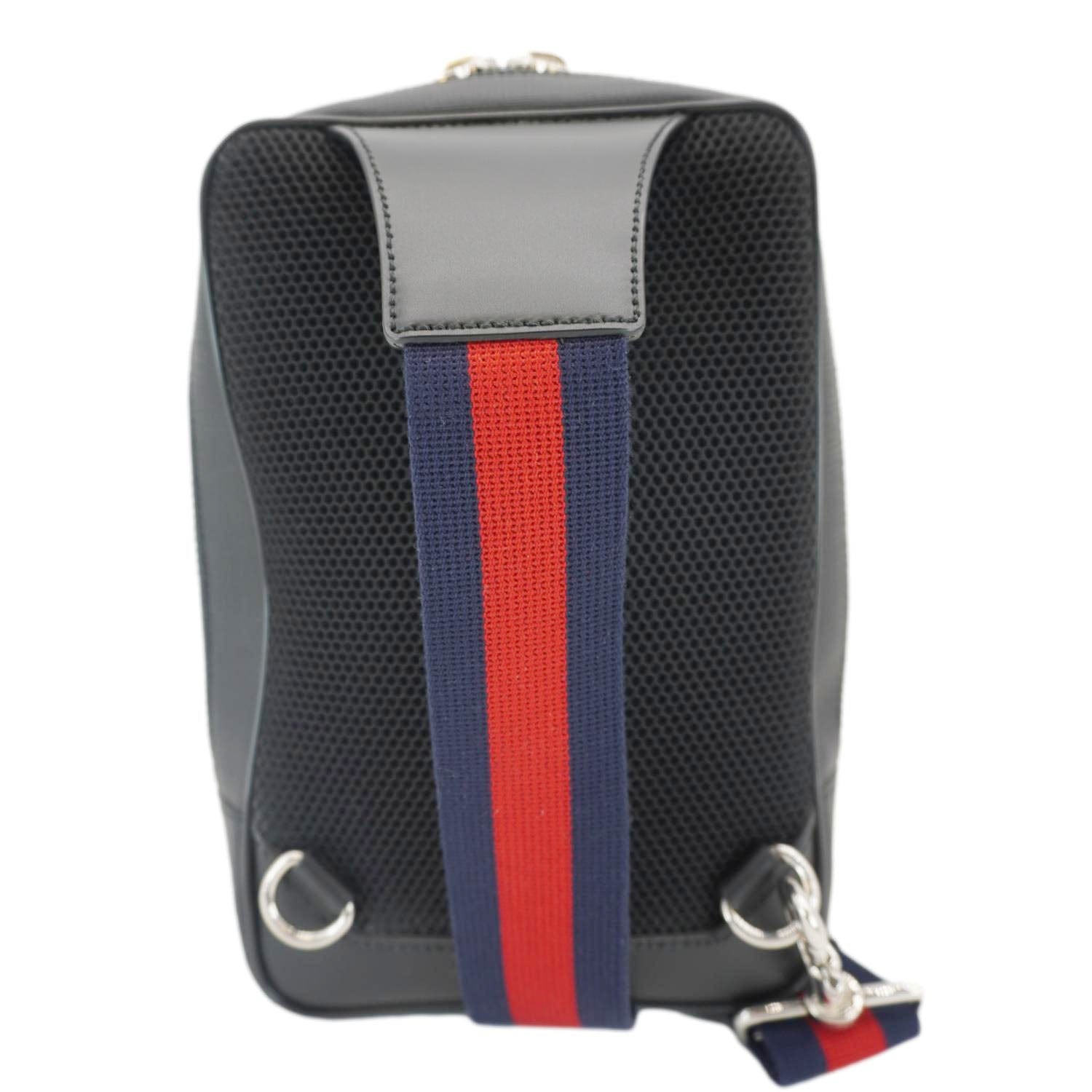 Gucci Supreme Belt Bag With Zip Pocket Canvas Black Accessory