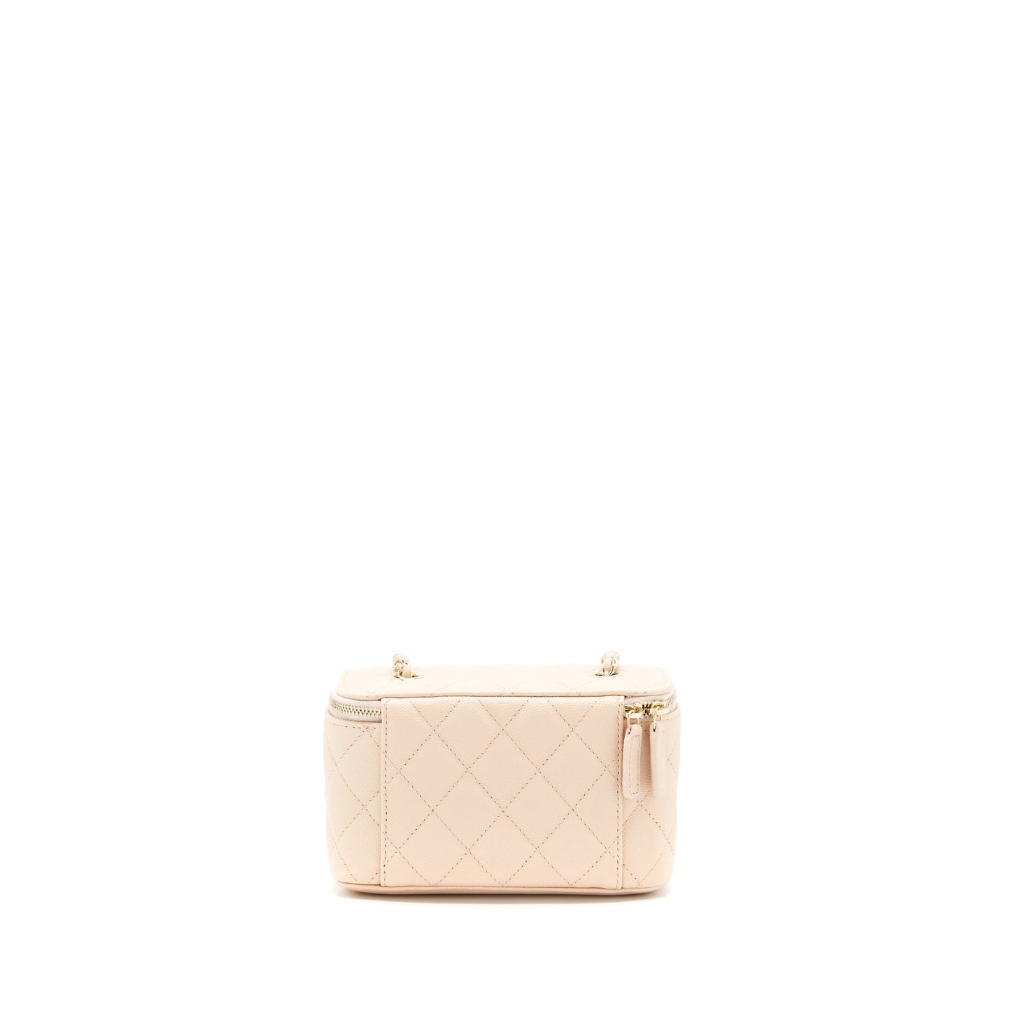 Chanel 22C Long Vanity Caviar Light LGHW Beige Handbag