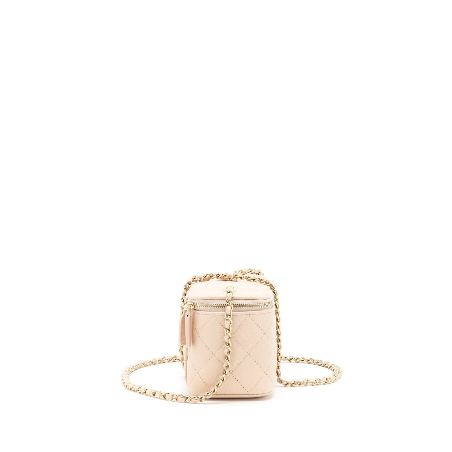 Chanel 22C Long Vanity Caviar Light LGHW Beige Handbag