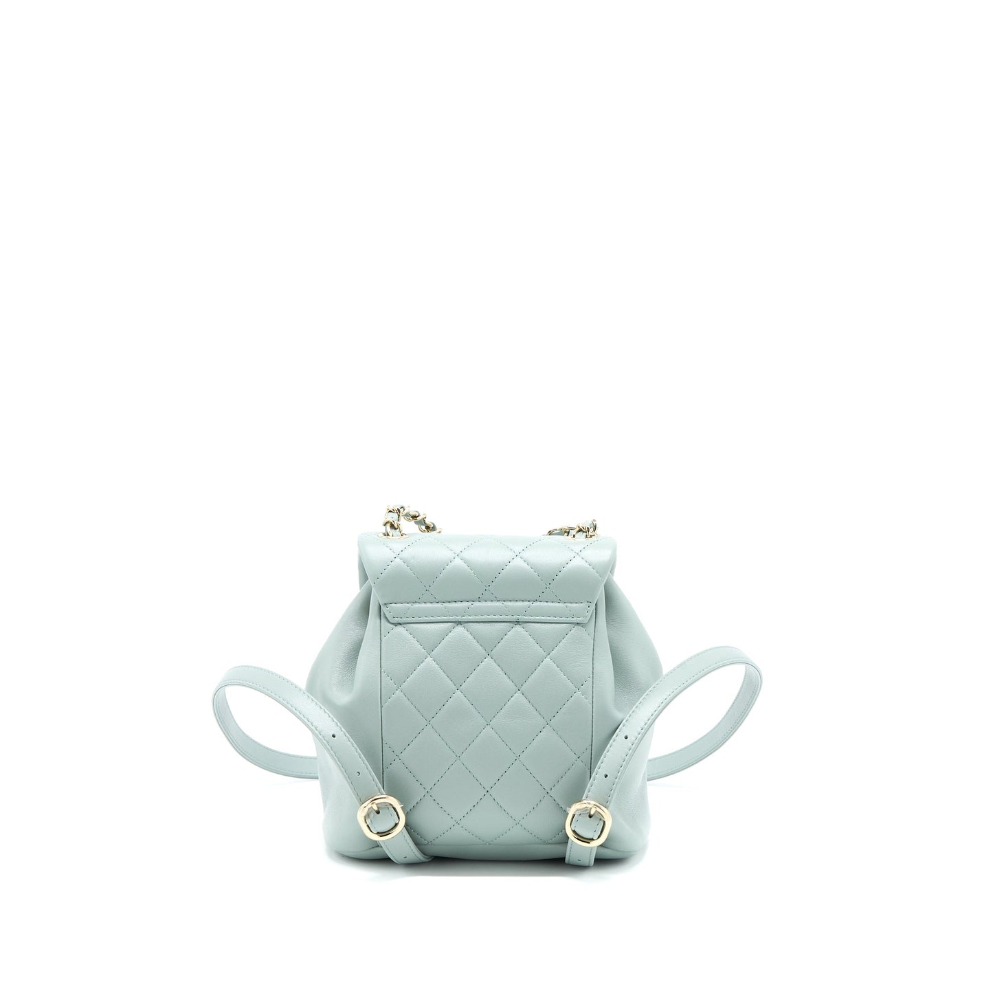 Chanel 23C Duma Backpack Calfskin Light LGHW Grey Microchip 1