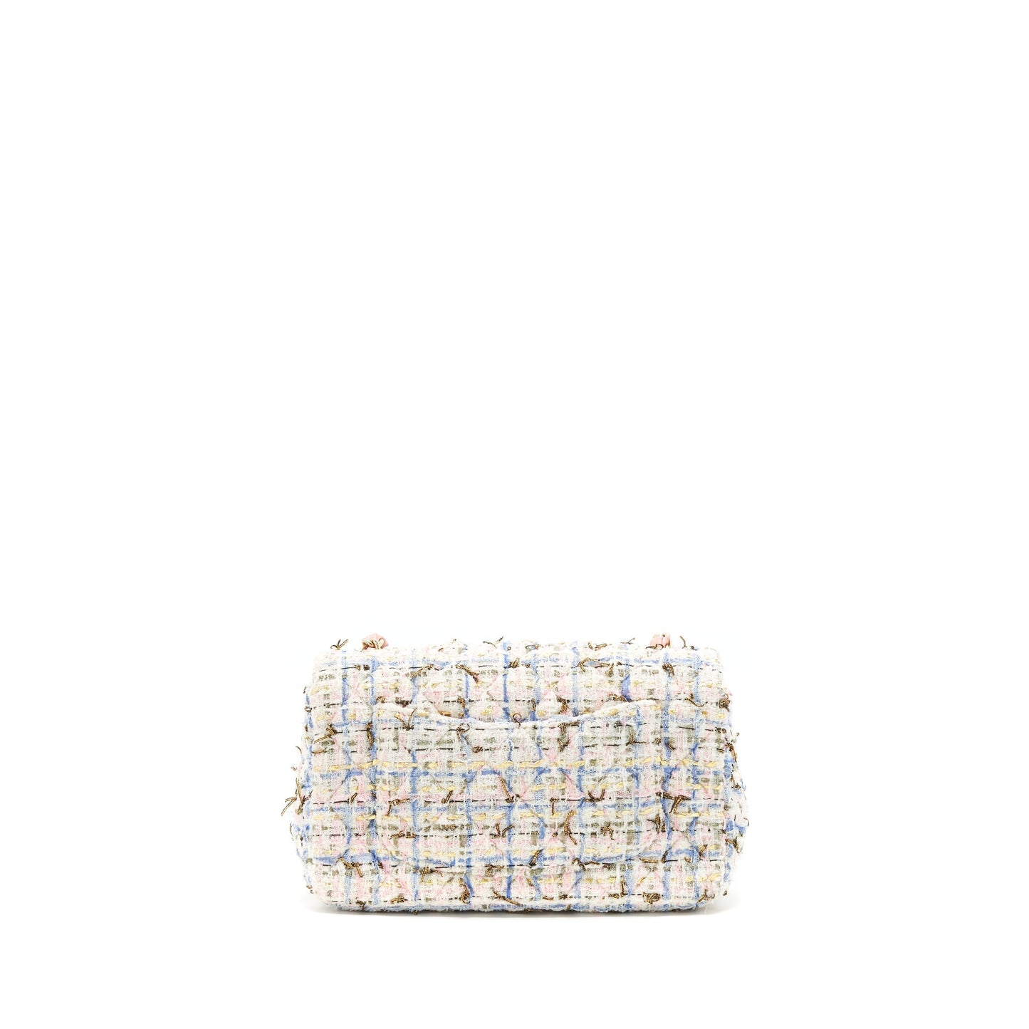 Chanel rectangular flap tweed LGHW Multicolour Shoulder Bag