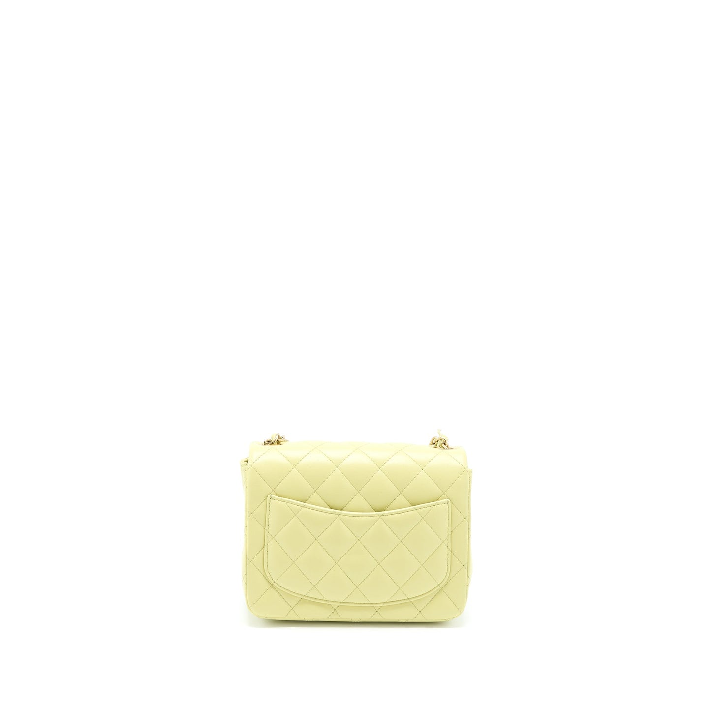Chanel 23C Square Flap Lambskin Light LGHW Green Shoulder Bag