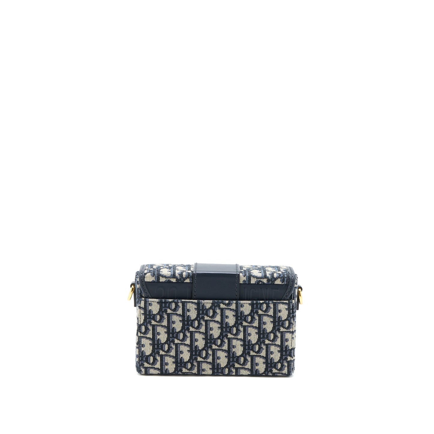 Dior Montaigne Box Purse Oblique Handbag Blue Mini Travel Bag