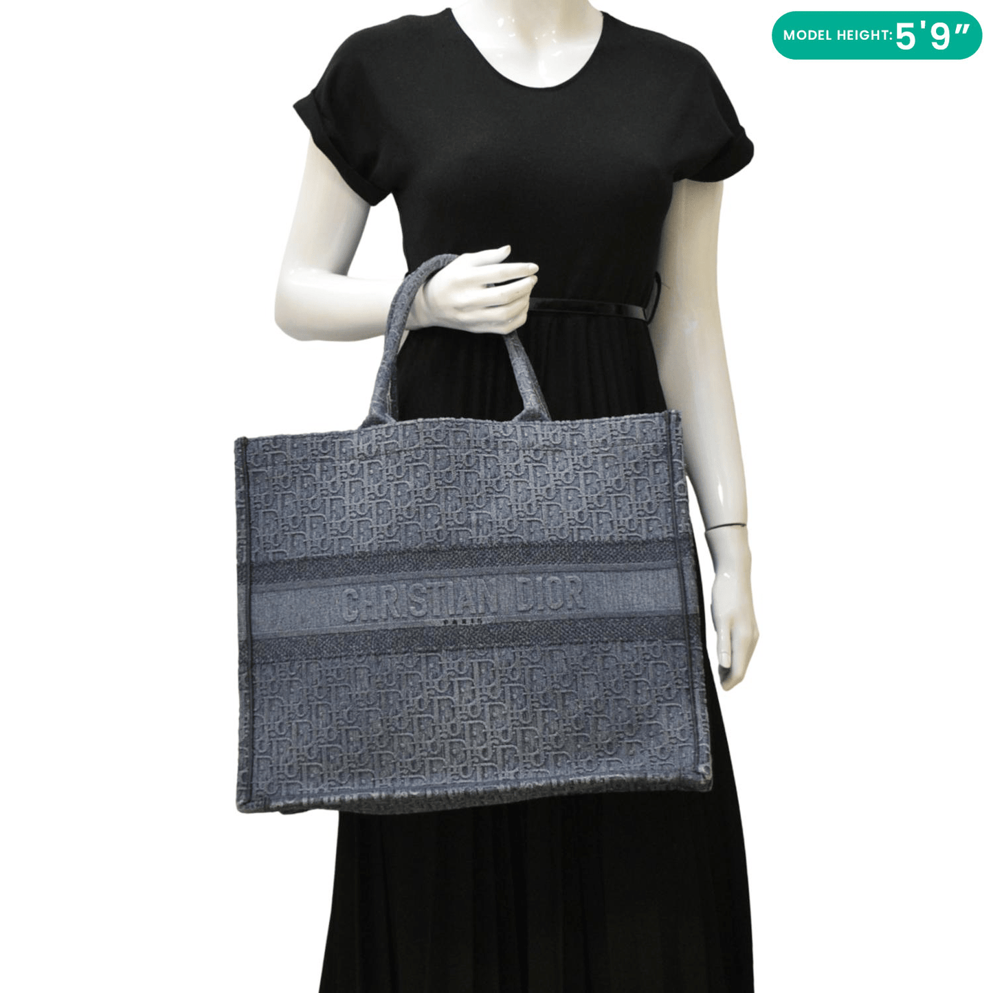 Dior Dernim Book Tote Handbag Tote Bag